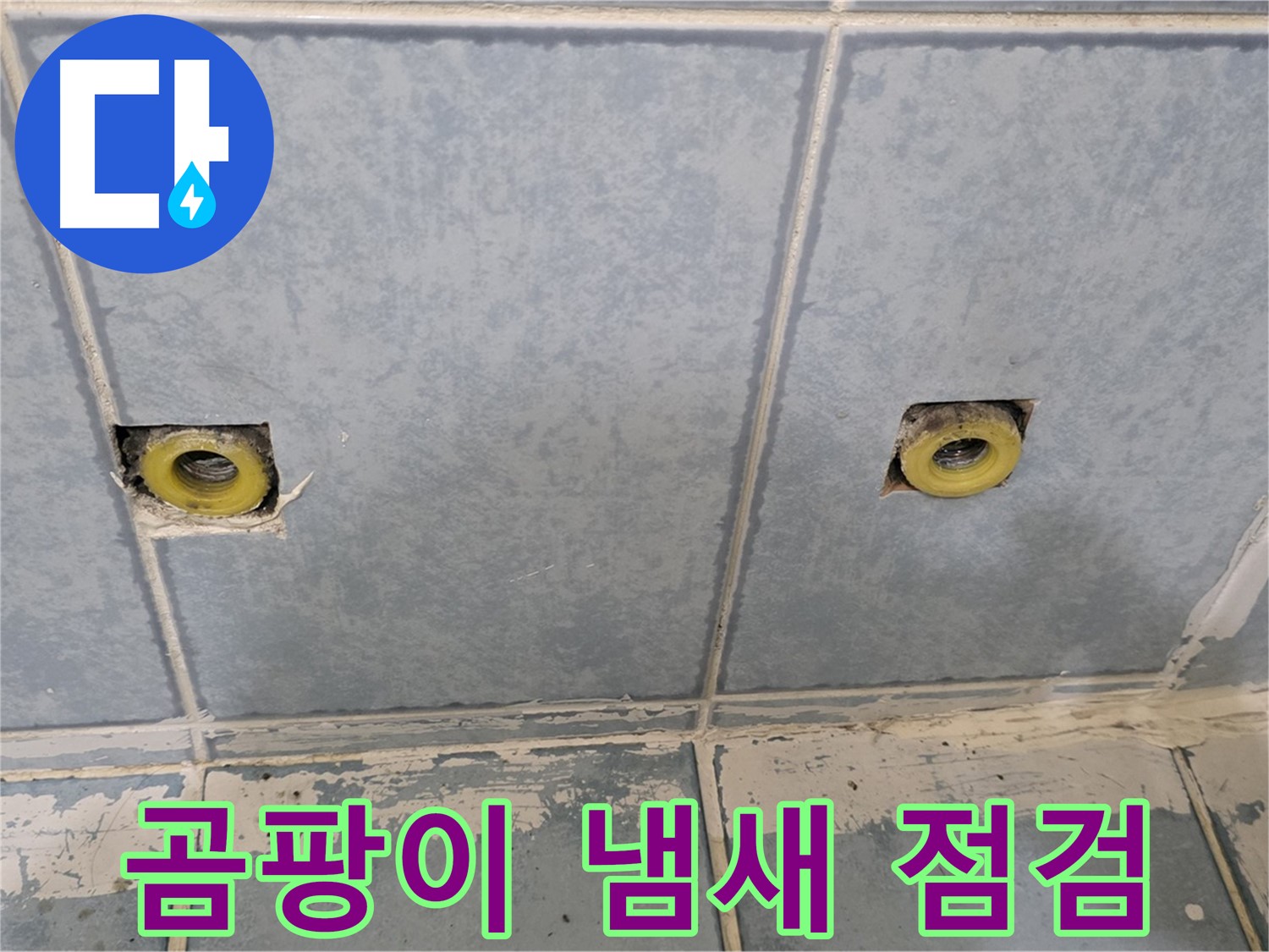 남양주 오남 누수 - 샤워 수전 연결부 주변 벽면 곰팡이 냄새 점검