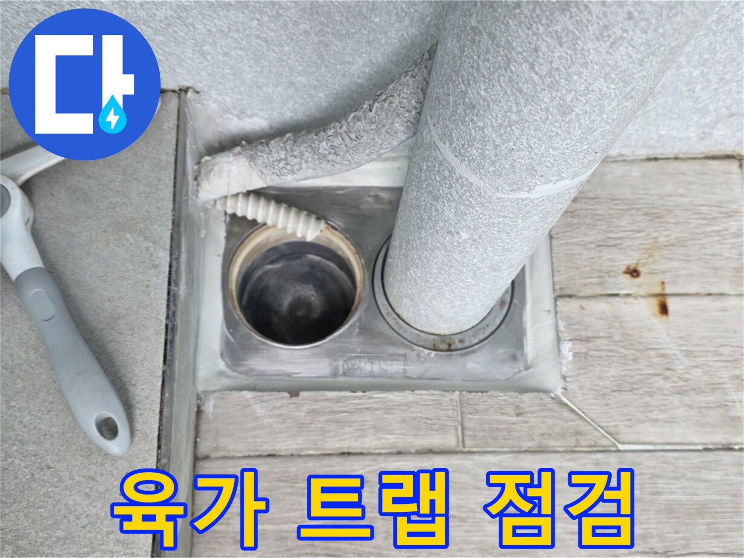 노원구 중계동 청구3차 아파트 욕실 배수구 누수 - 육가 트랩의 상태를 꼼꼼하게 점검합니다