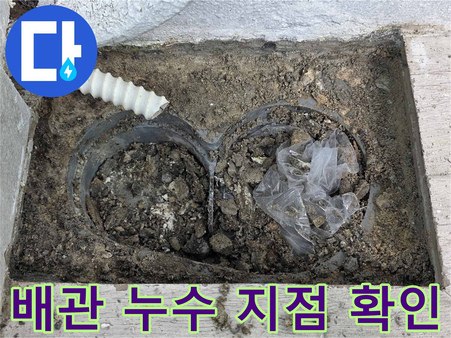 노원구 중계동 청구3차 아파트에서 발생한 배관 누수 지점을 확인하고 있습니다 - 누수탐지 전문 엔지니어가 정확한 위치를 파악하여 신속하게 해결합니다.