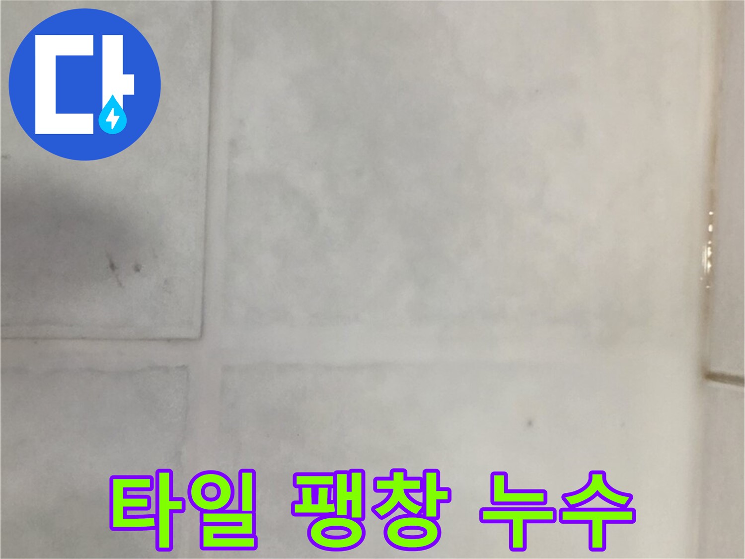 과천 누수 - 타일 팽창 누수, 타일 재시공 및 방수 처리