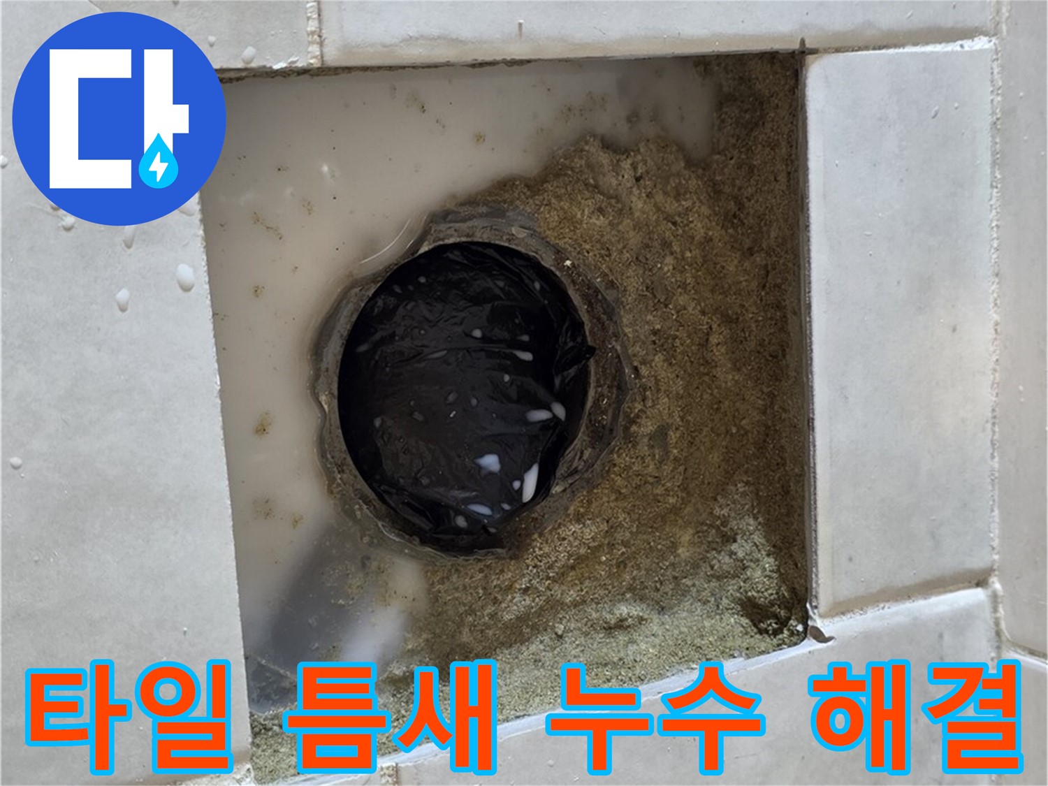 과천 문원동 베란다 하수구 주변 타일 틈새 누수 - 틈새의 물기, 꼼꼼한 점검과 완벽한 해결