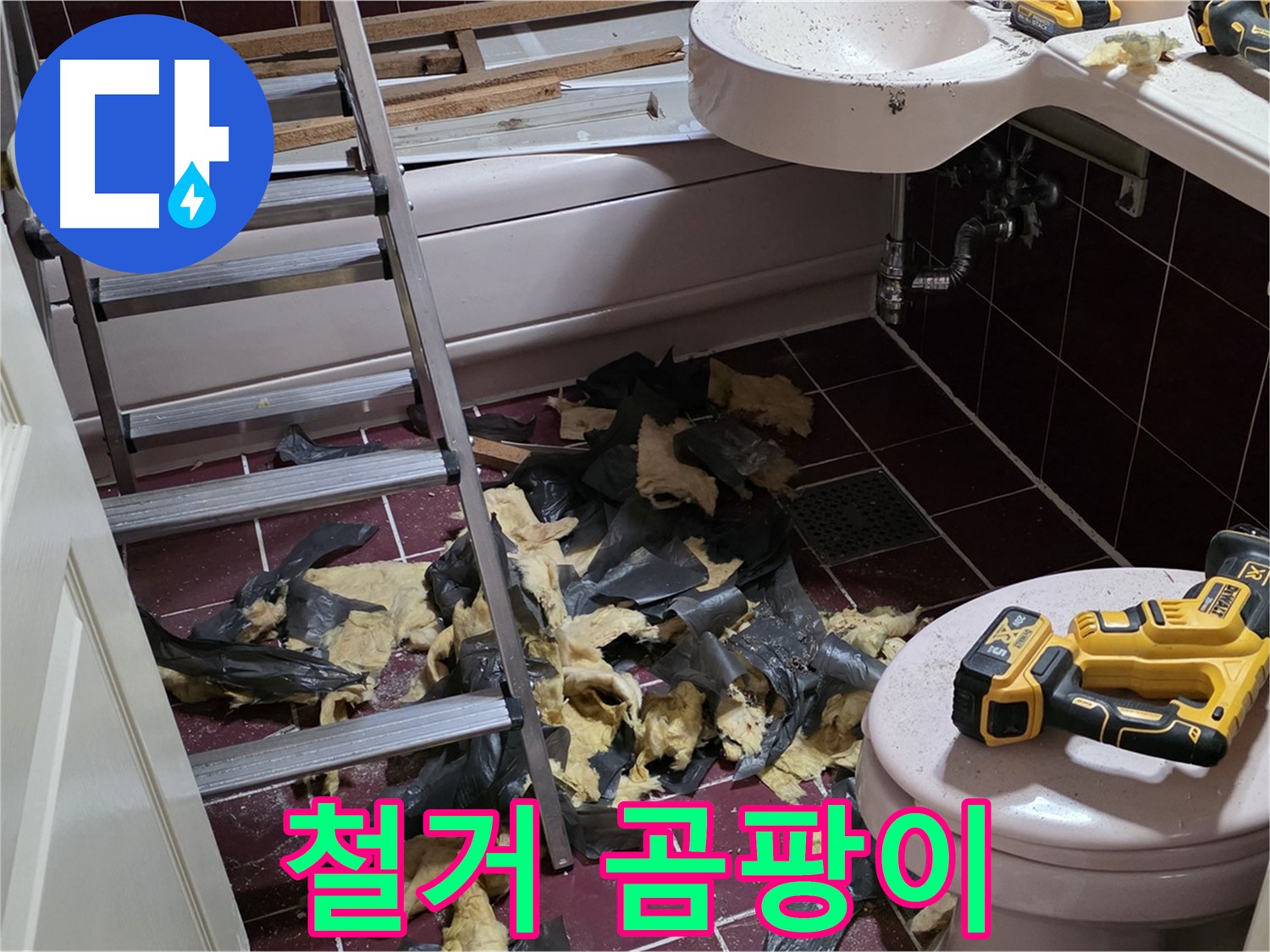 남양주 화도읍 두산아파트 욕실 철거 후 곰팡이와의 전쟁 선포!