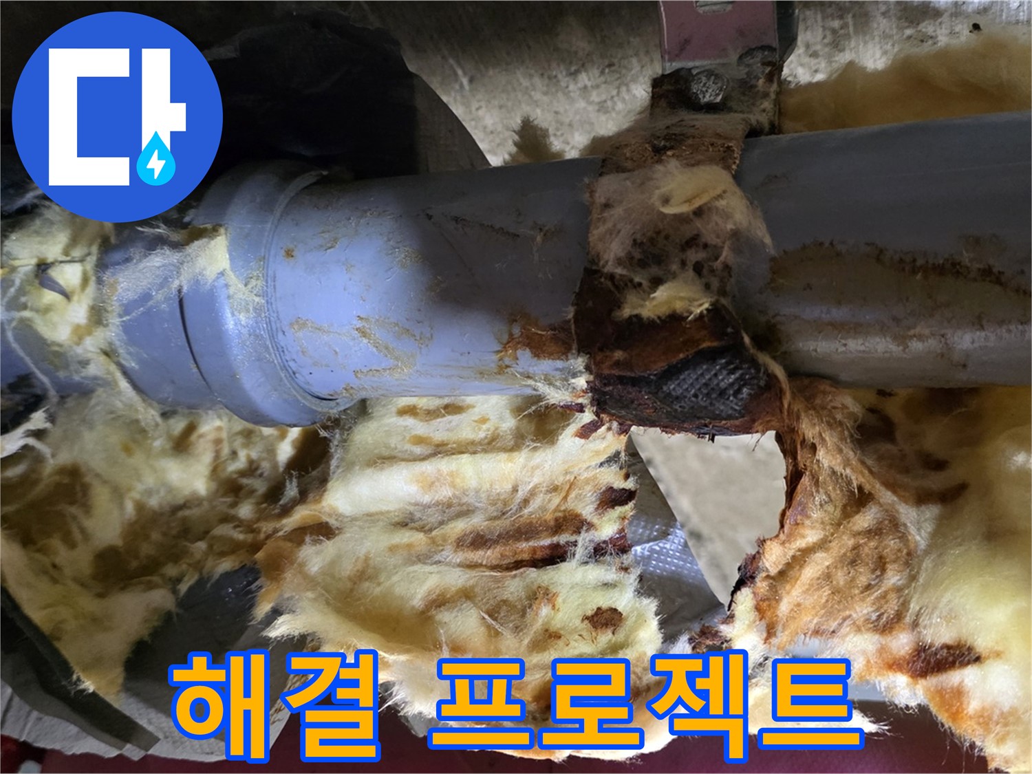 두산아파트 누수 - 낡은 배관, 곰팡이, 젖은 단열재 3가지 문제를 완벽하게 해결하는 프로젝트를 시작합니다.