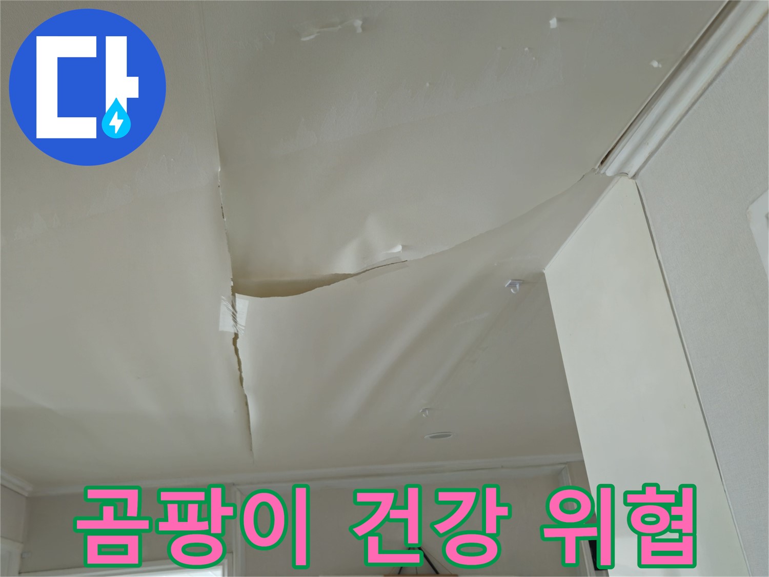 화도읍 창현리 두산아파트 천장 누수 - 곰팡이, 건강까지 위협한다면 즉시 해결