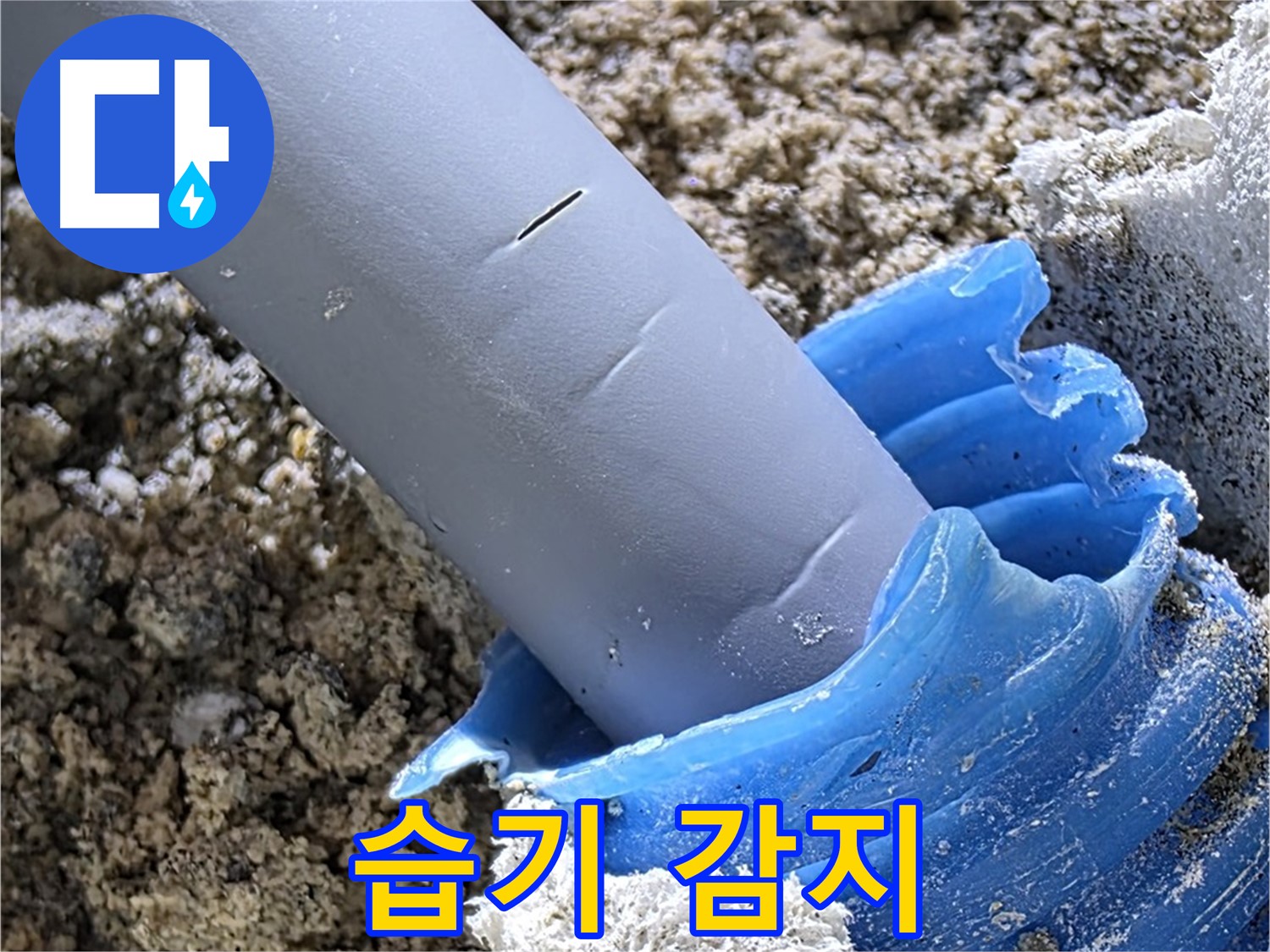 양주 자이아파트 누수 - 배관 주변 습기를 감지하여 누수 여부를 확인하고 있습니다 - 정밀 탐지.