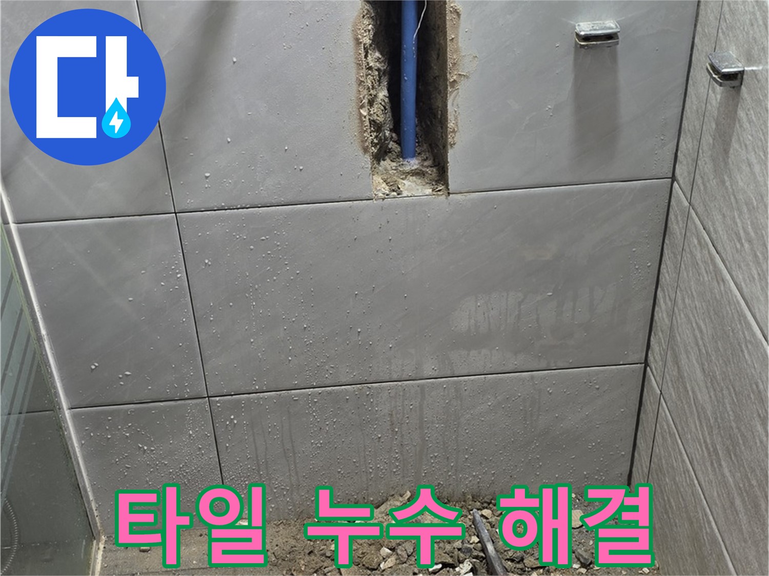 분당 쇳골로47번길 욕실 누수 - 타일 누수 완벽하게 해결