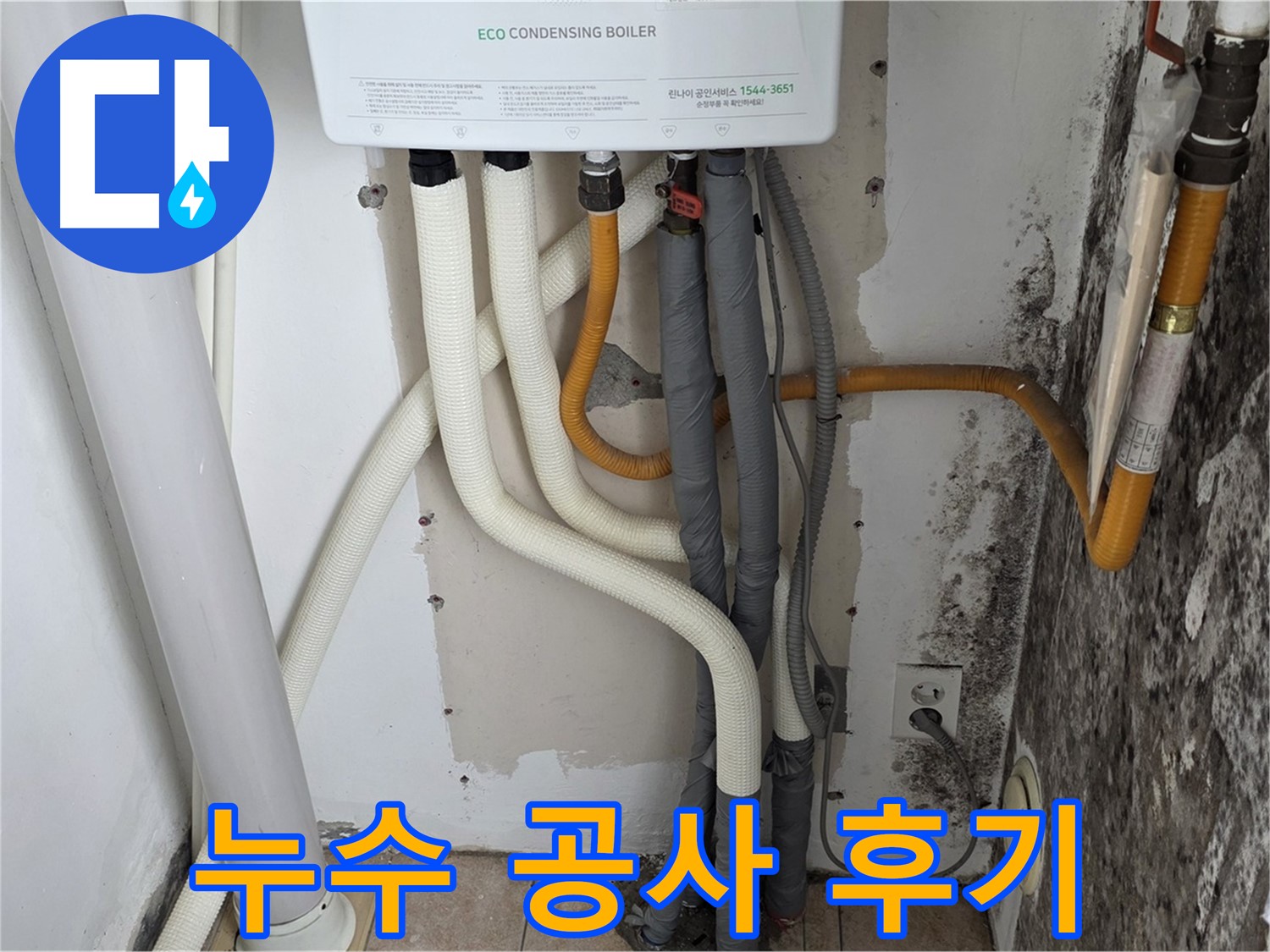 길음1동 아파트 누수 공사 후기 - 곰팡이 핀 벽, 보일러 연결부 누수 완벽 해결 과정