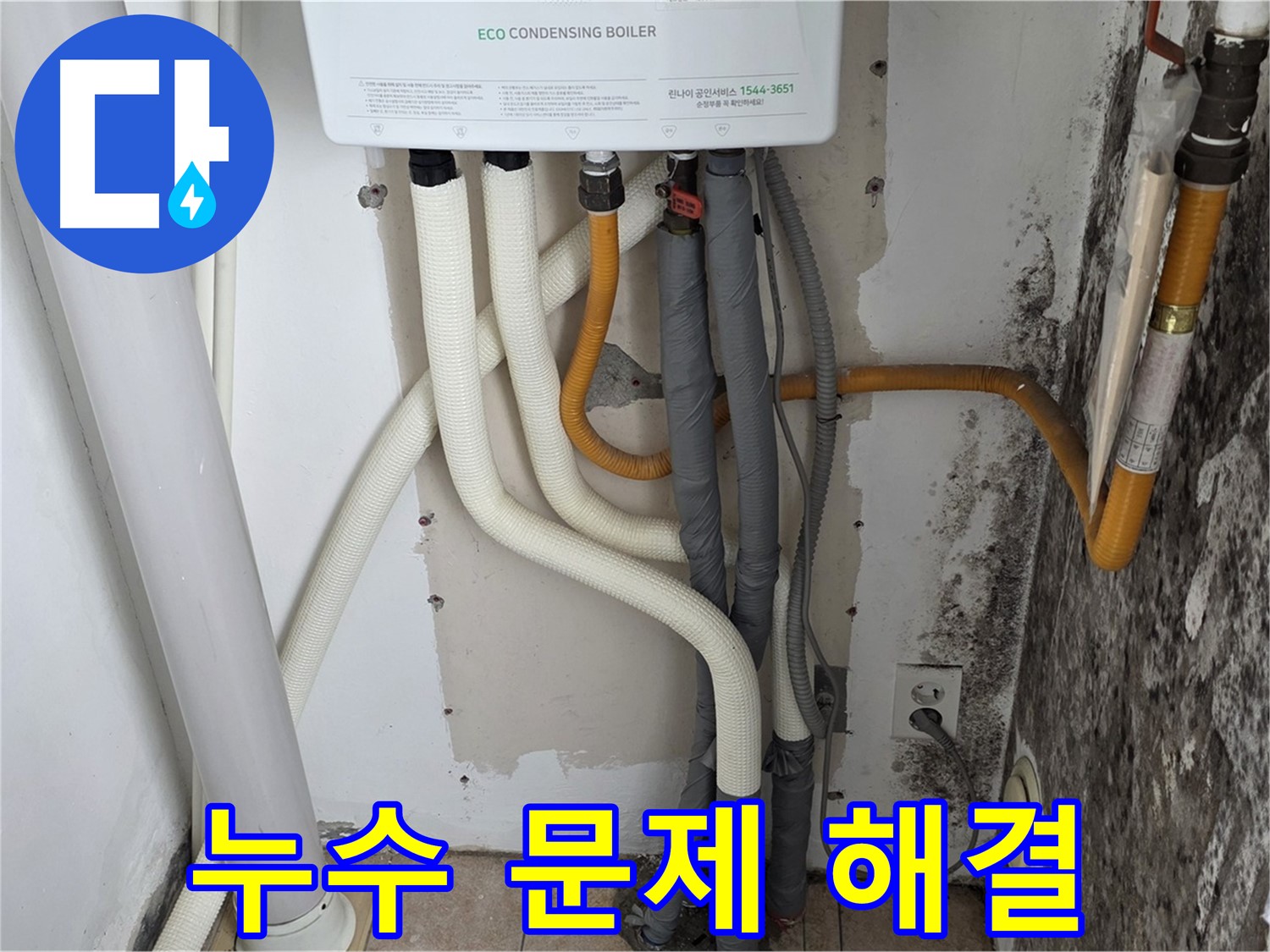 길음1동 아파트 누수 문제 해결 - 곰팡이 핀 벽, 노후 보일러 배관 누수 완벽 차단 성공