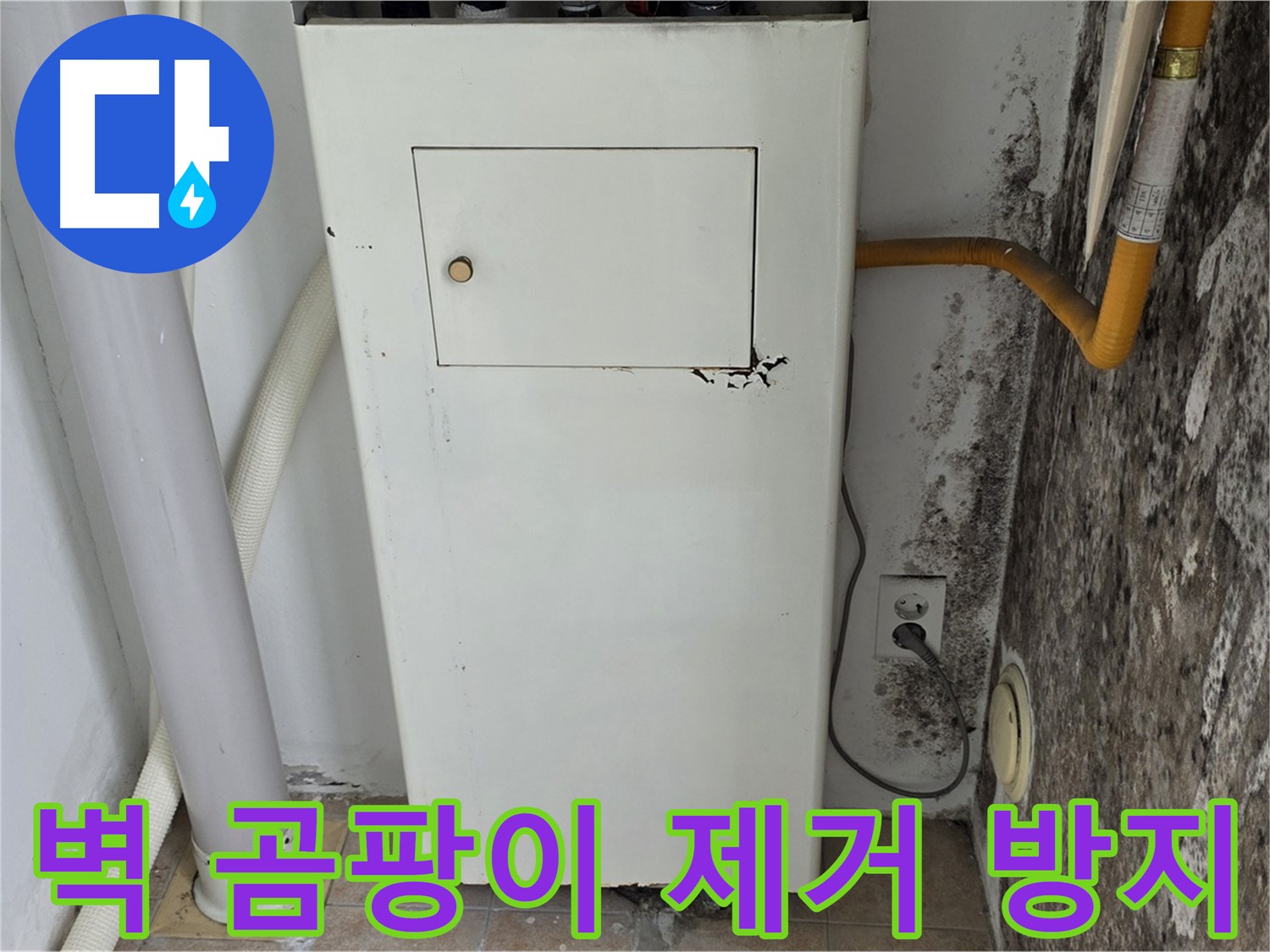 길음동 숭인로 - 곰팡이 핀 벽면 곰팡이 제거 및 방지 - 누수 전문가의 전문적인 시공