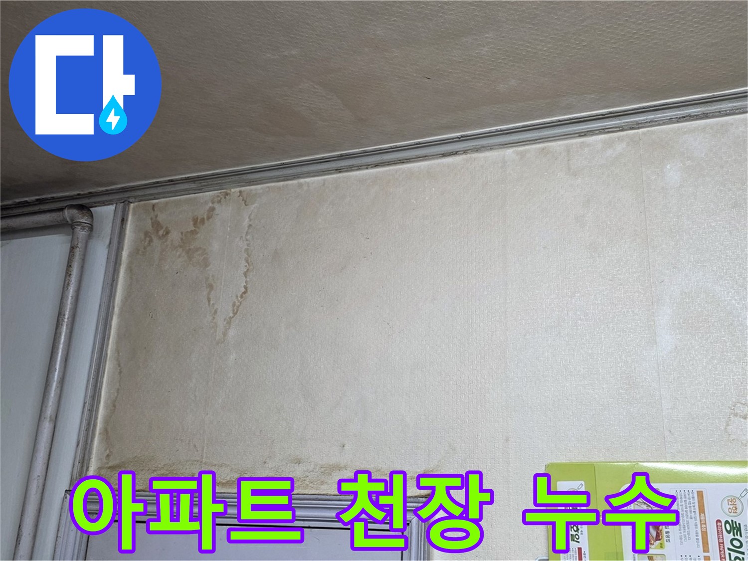 구갈동 아파트 천장 누수 - 벽면 젖음 및 곰팡이 발생