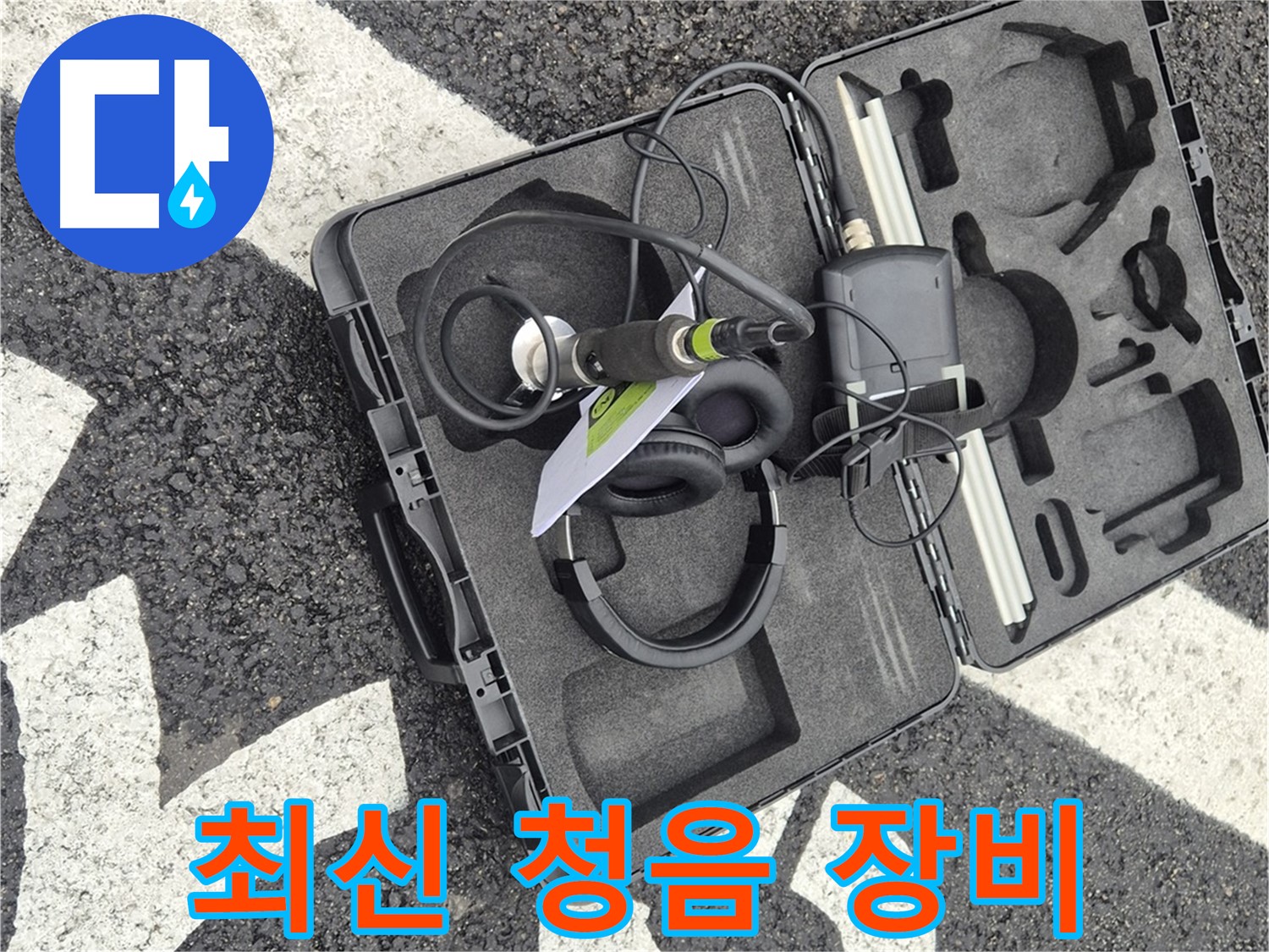 누수 탐지 전문가의 최신 청음 장비 - 철원군 서면 와수리