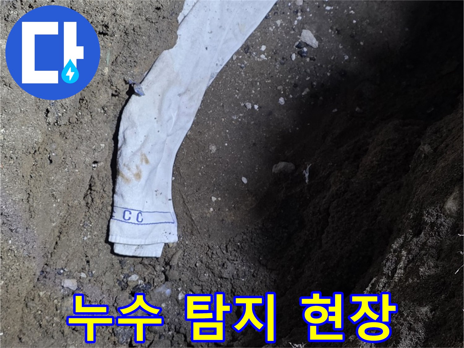 철원군 서면 와수리 누수탐지 - 누수 탐지 현장에서 작업 중인 전문가