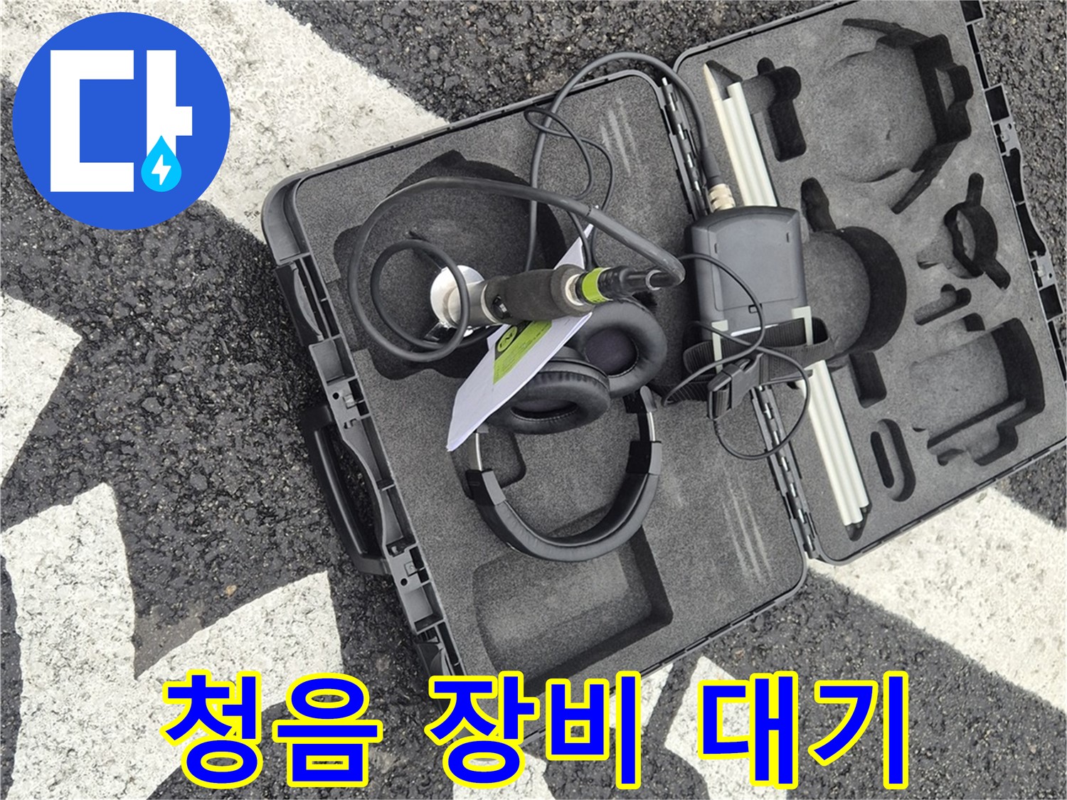 청음 탐지 장비 출동 대기 - 서면 지역 누수 문제 해결
