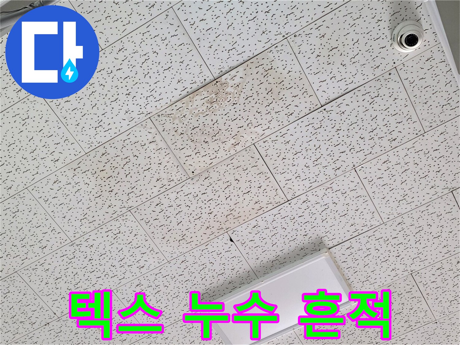 김포 양촌읍 누수 - 텍스 천장 누수 흔적, 건물 누수 초기 진단
