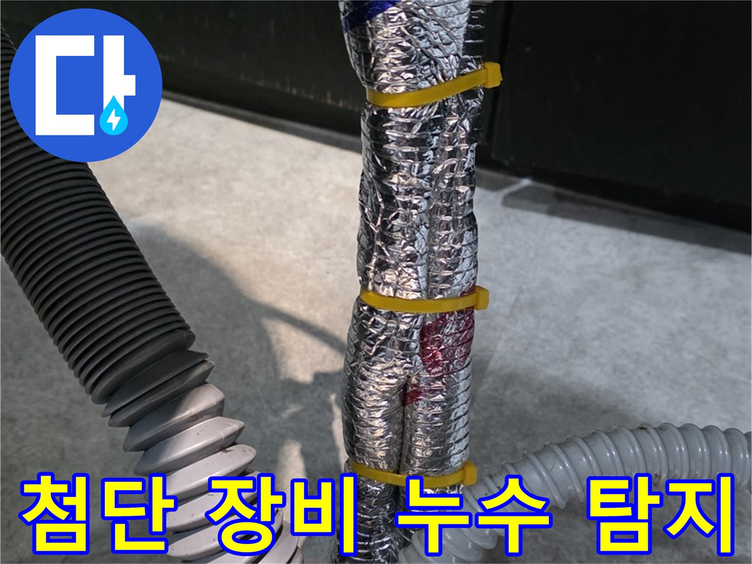 첨단 장비 누수 탐지 - 첨단 장비를 사용하여 누수를 탐지하는 모습