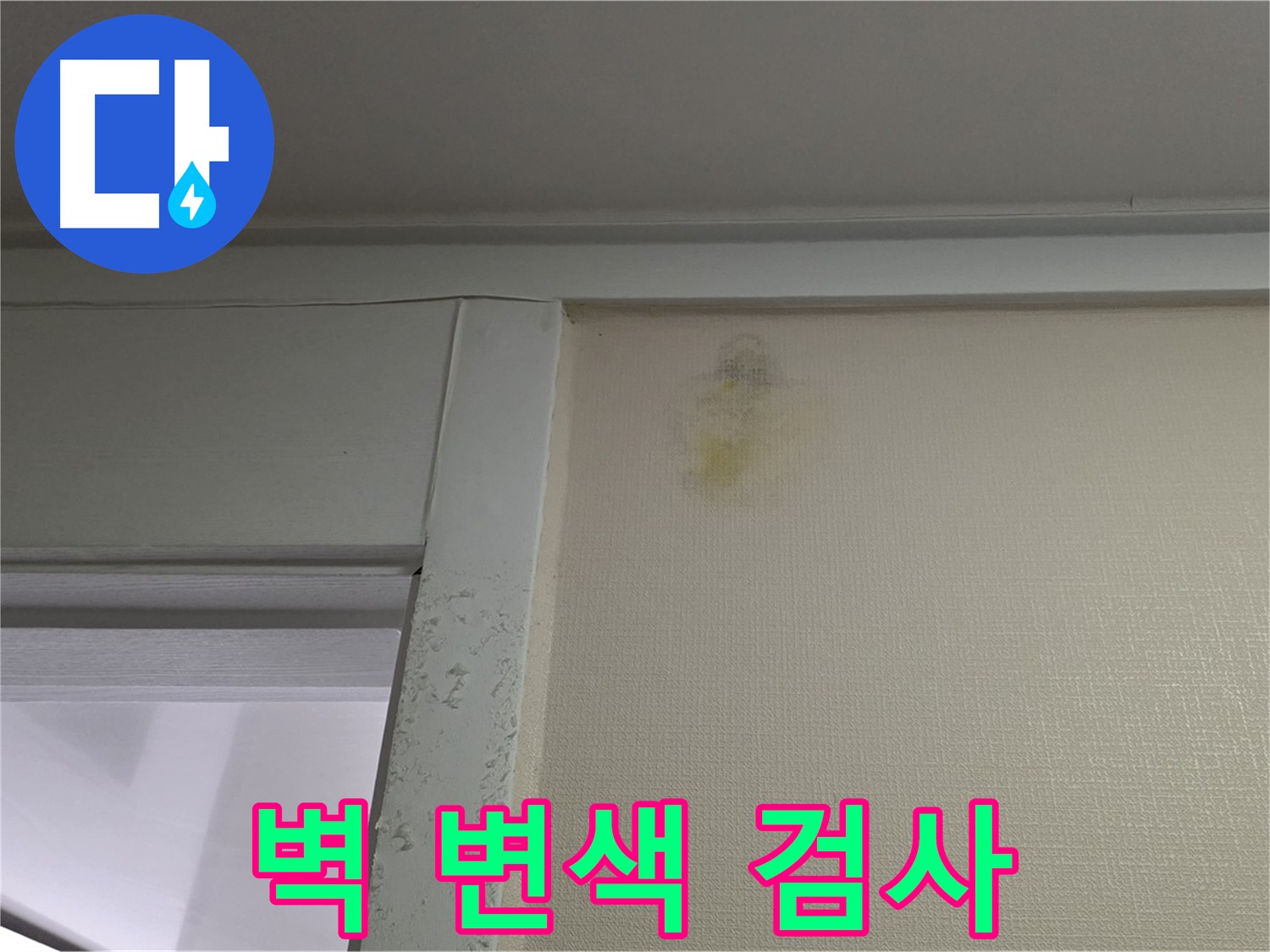 분당 운중동 산운마을 아파트 - 벽 변색 초기 누수 의심, 정밀 검사