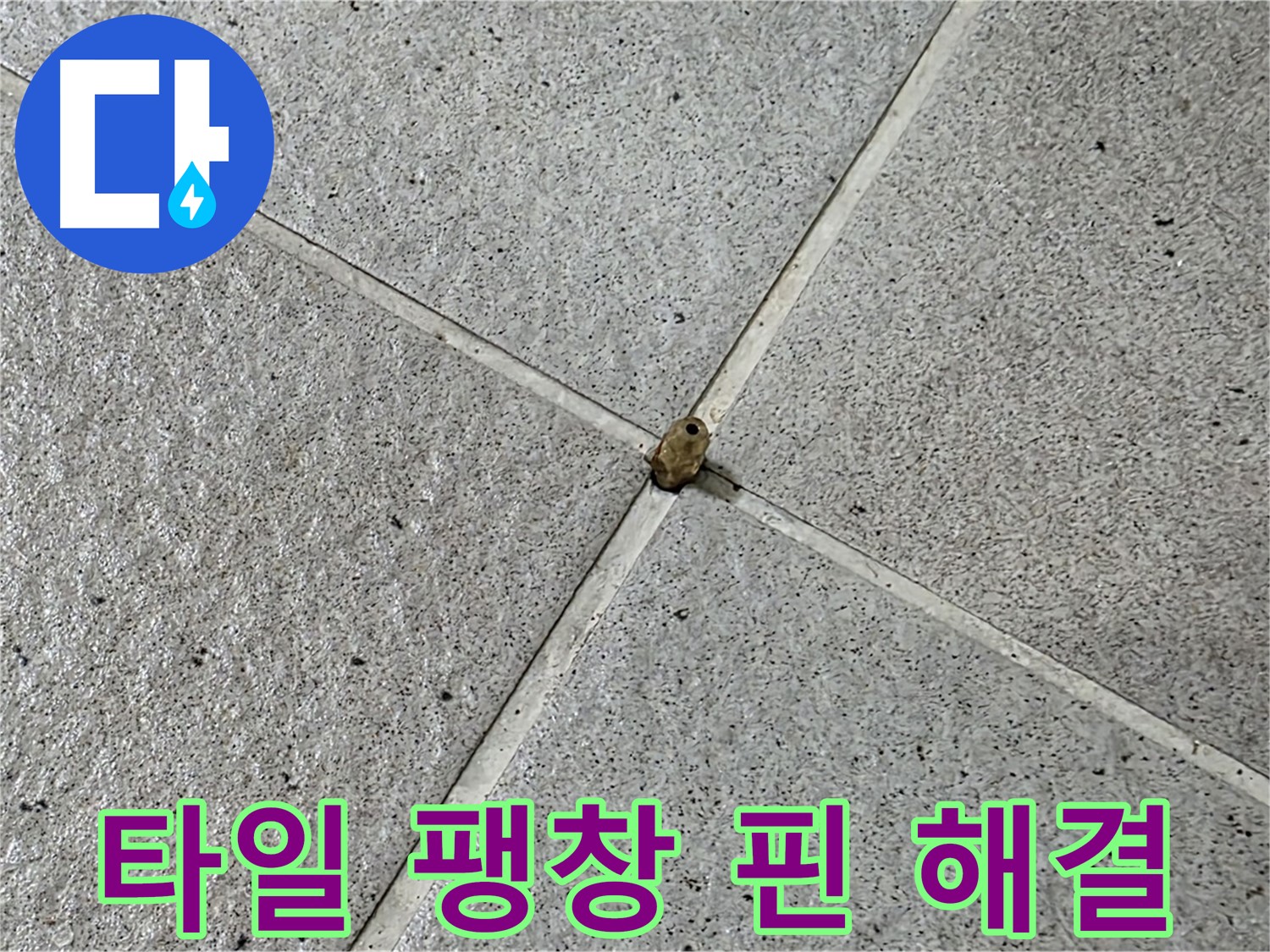 성남 분당 산운로 아파트 - 타일 팽창 핀 누수, 완벽하게 해결했습니다!