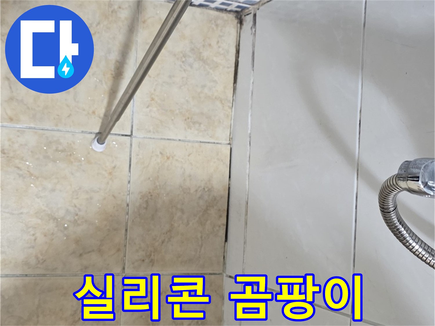 욕실 실리콘 곰팡이 - 곰팡이 재발 - 누수 확률 UP