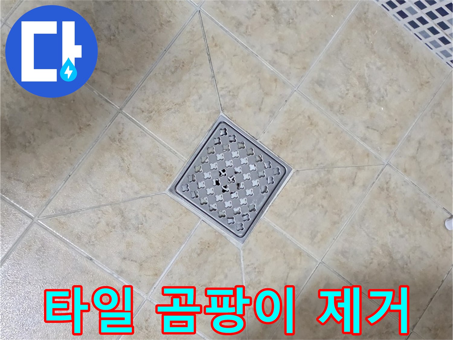 타일 곰팡이 - 방수 실리콘 시공