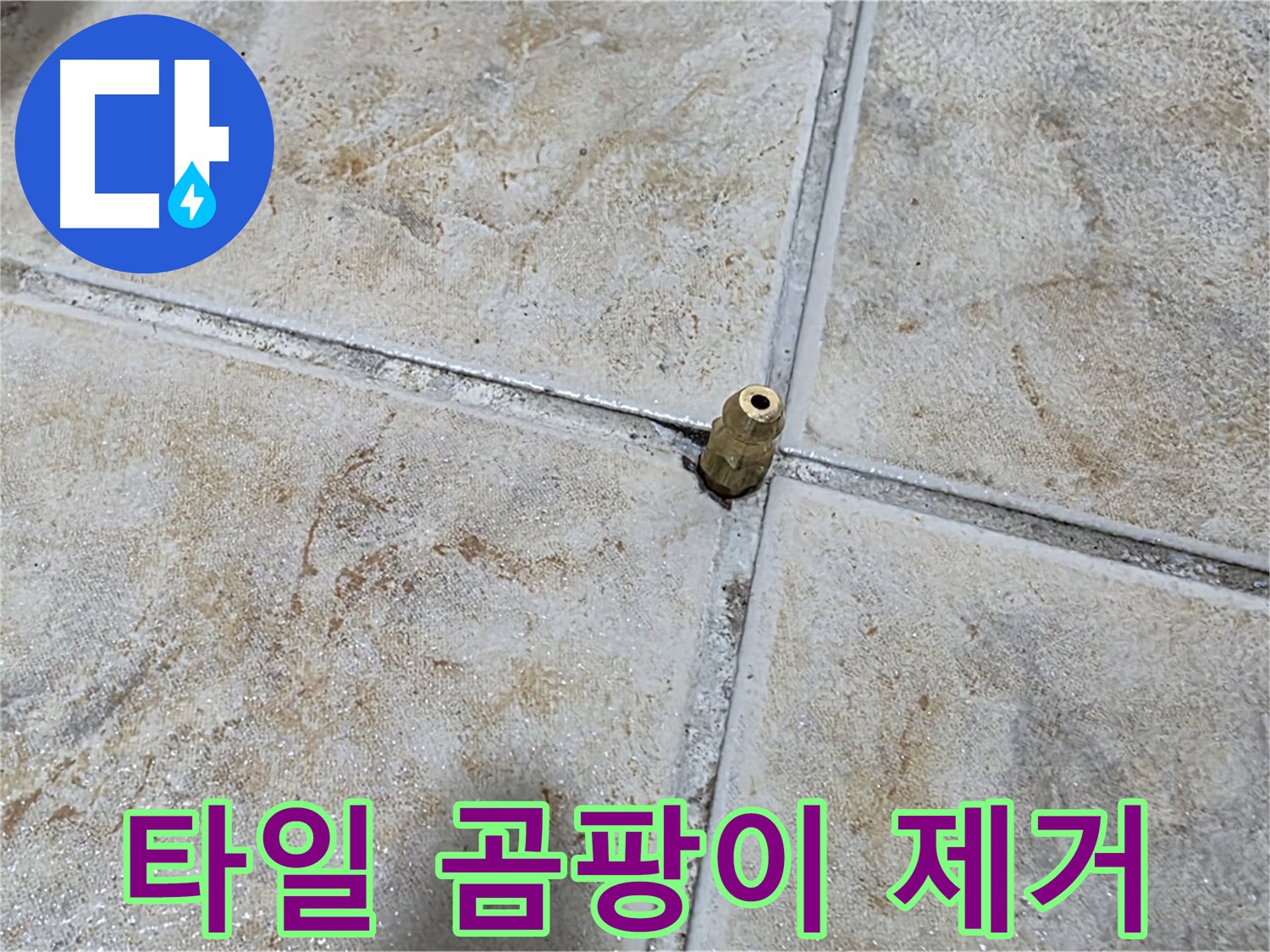 타일 틈새 곰팡이 - 곰팡이 제거와 완벽 방수 시공