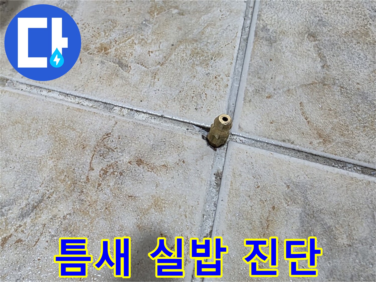 틈새 실밥 진단 - 타일 틈새에 낀 실밥, 섬세한 누수 진단으로 완벽 해결합니다.