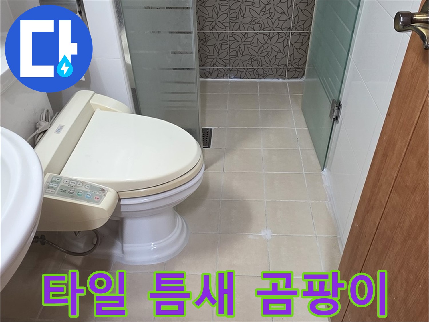 양주 서광아파트 - 변기 옆 타일 틈새 곰팡이 누수 진단