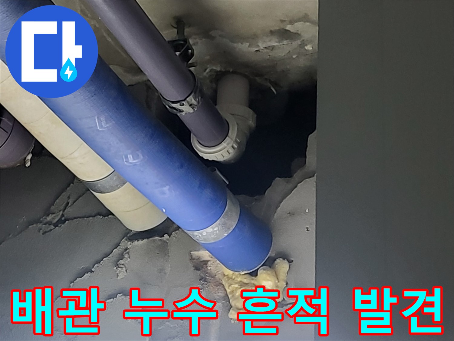 분당 운중동 산운마을 아파트에서 발생한 배관 누수 - 누수탐지 전문가가 신속하게 누수 지점을 찾아 해결했습니다.