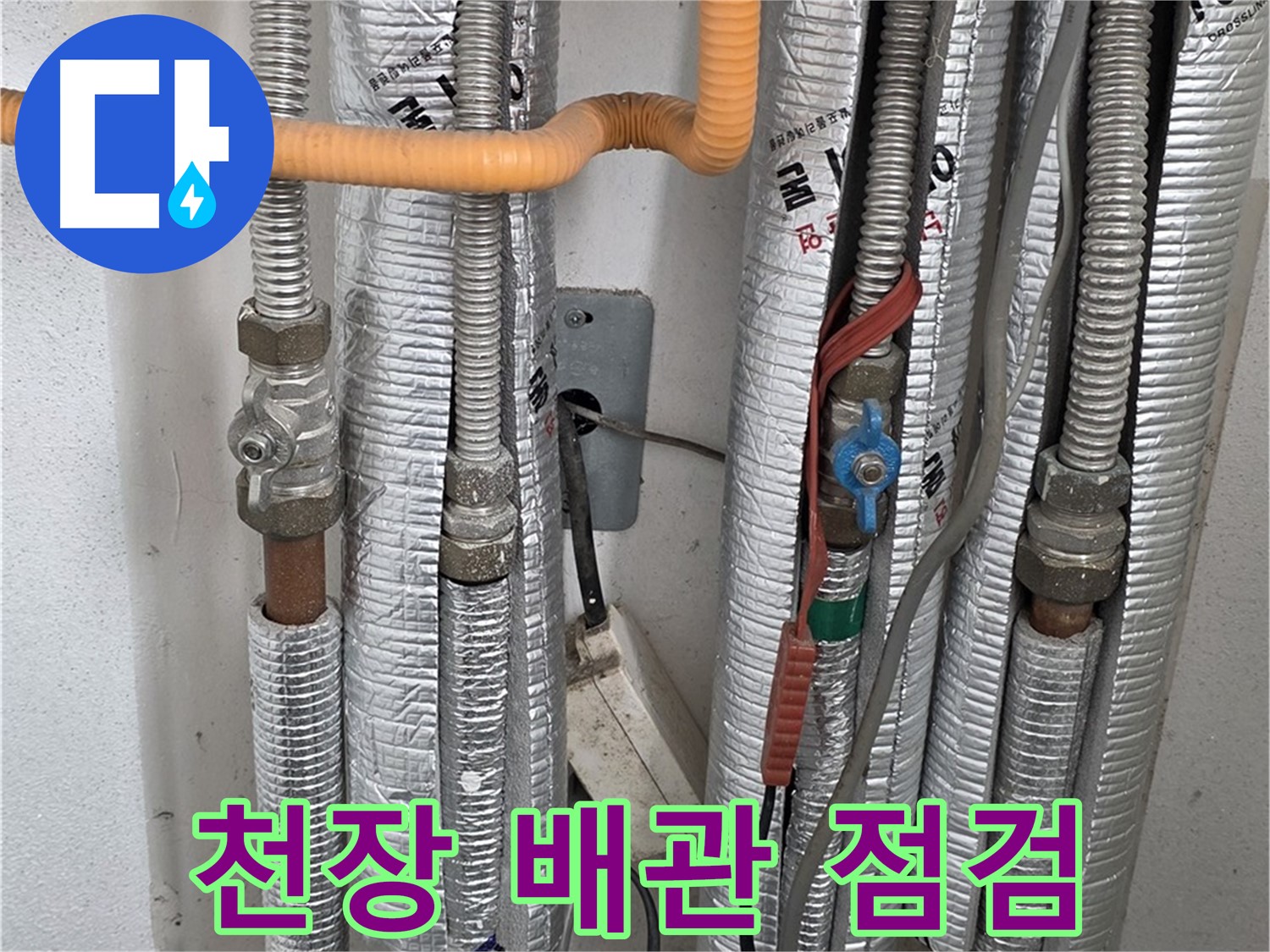 포천 일동 기산리 아파트 천장 배관 누수 점검 - 꼼꼼한 확인으로 문제 해결.