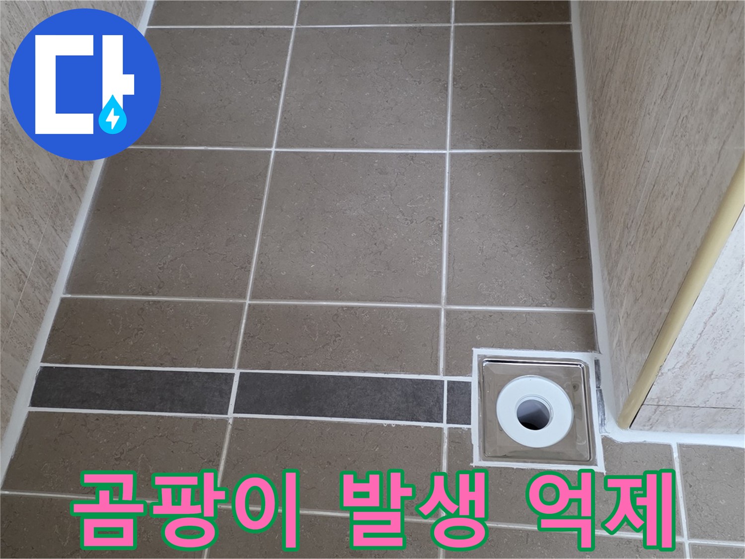 배수구 주변 실리콘 - 곰팡이 발생 억제