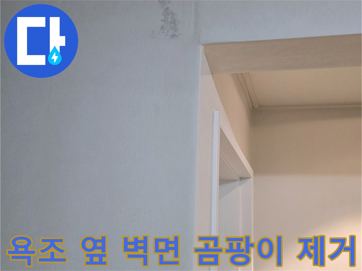 포천 일동 기산리 아파트 욕조 옆 벽면 곰팡이 완벽 제거 - 쾌적한 환경 조성
