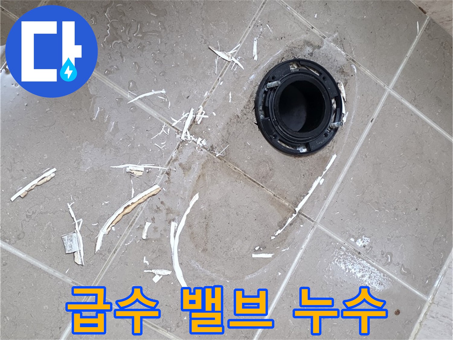 포천 일동 아파트 변기 누수 - 급수 밸브 누수, 부식된 부품 교체로 해결
