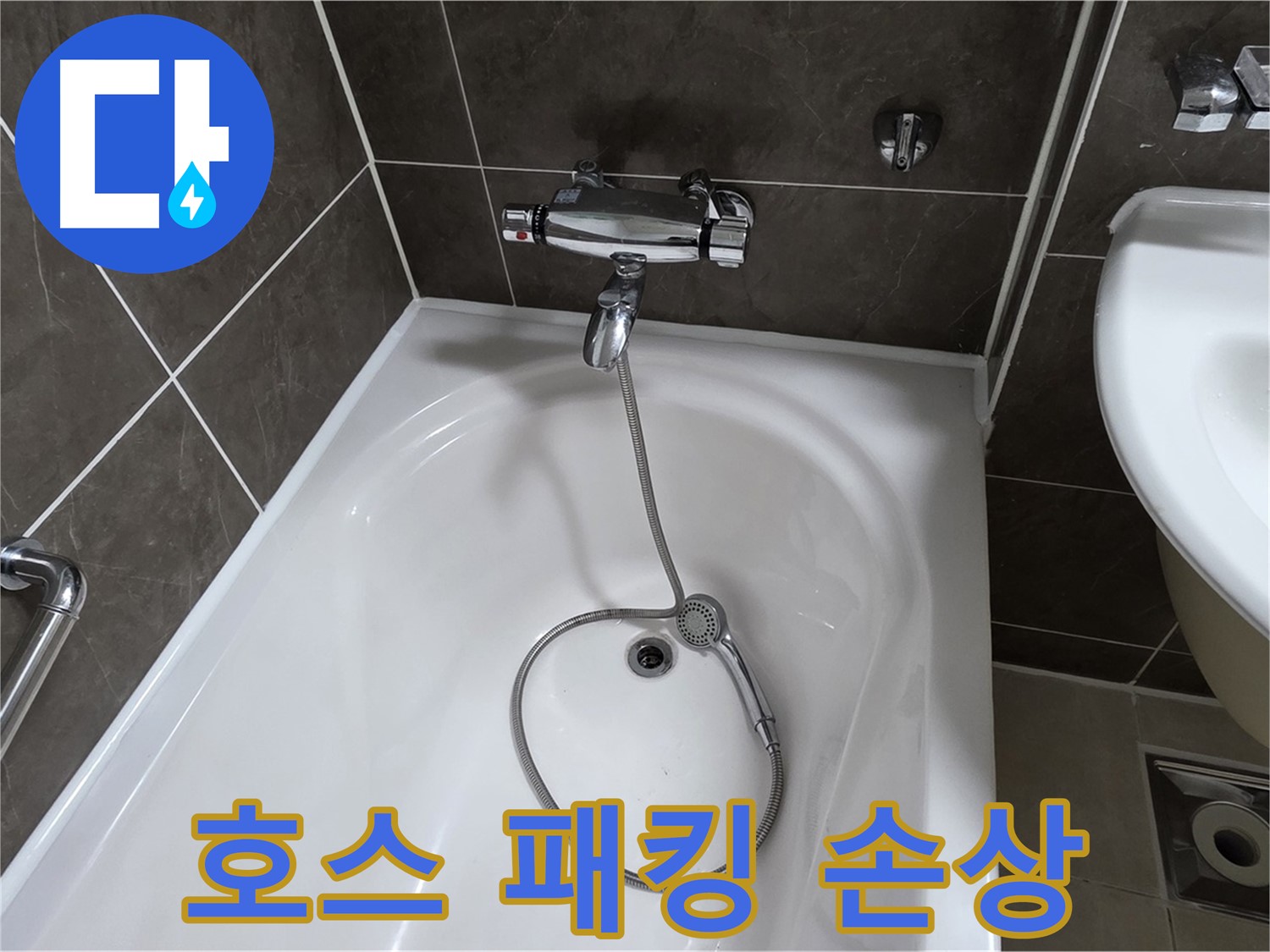 양주 옥정 율정마을 아파트 샤워기 호스 누수 - 손상된 고무 패킹 교체로 해결!