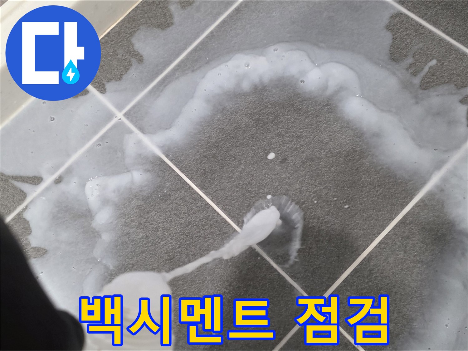 파주 동패동 아파트 욕실 - 타일 틈새 백시멘트 상태 꼼꼼 점검
