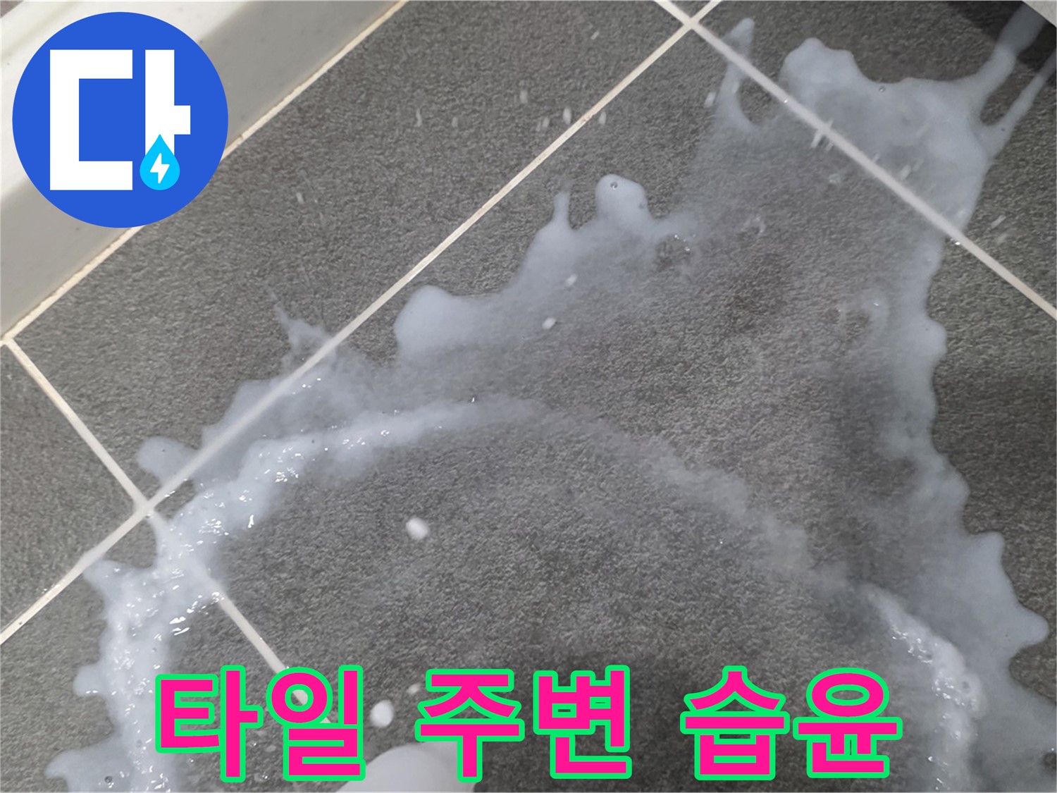 파주시 동패동 운정어반프라임 1201동 아파트 타일 주변 습윤 - 초기 누수 해결, 책임감 있는 시공으로 마무리