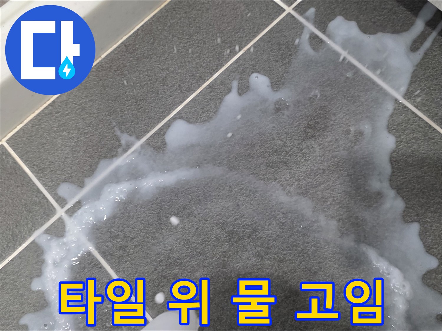 파주시 동패동 운정어반프라임 아파트에서 발견된 타일 위 물 고임 현상 - 누수 원인을 정확히 진단하고 해결합니다.
