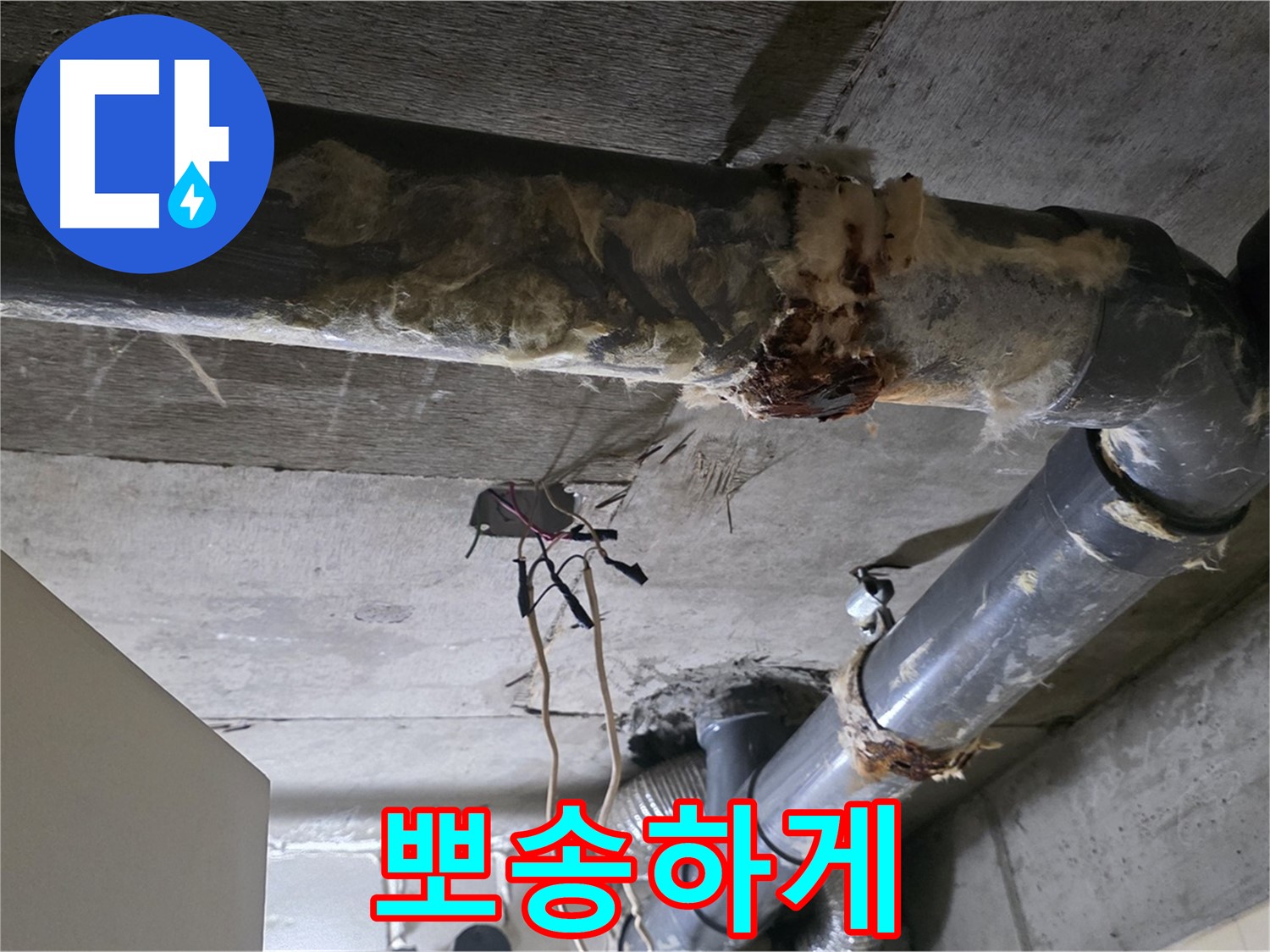 새절역 누수 - 오수 배관 부식 뽀송하게 해결