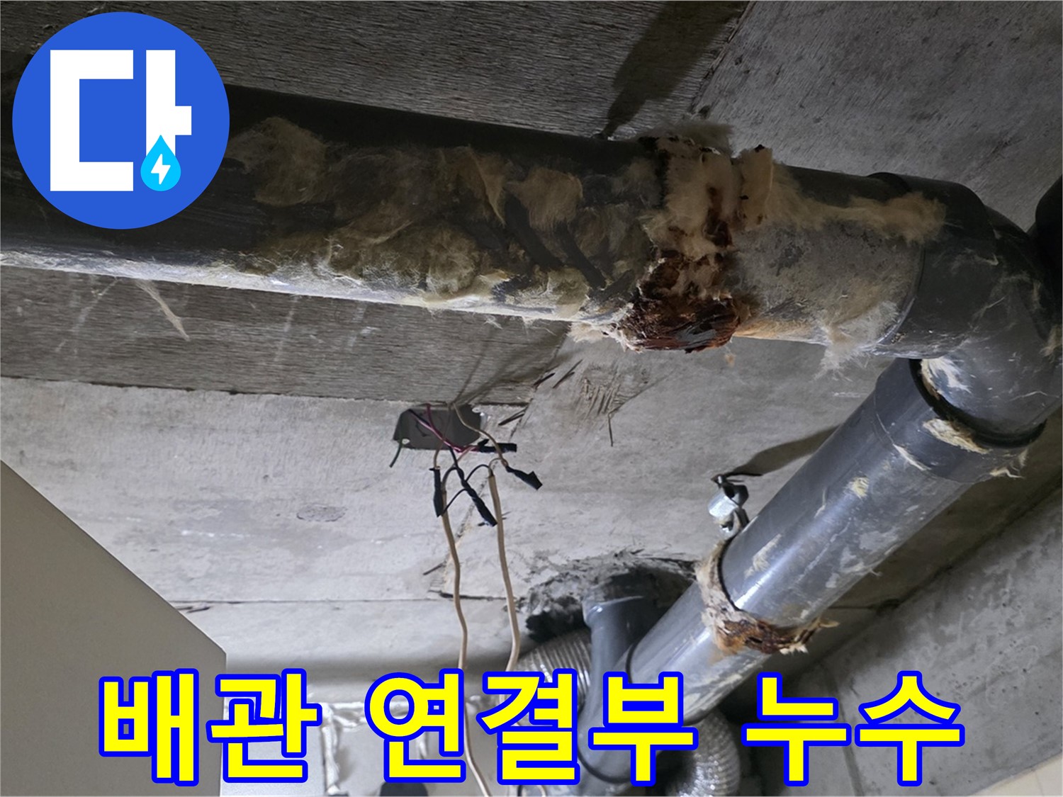 신사동 현대아파트 누수 - 오수 배관 연결부 누수 원인 파악 중