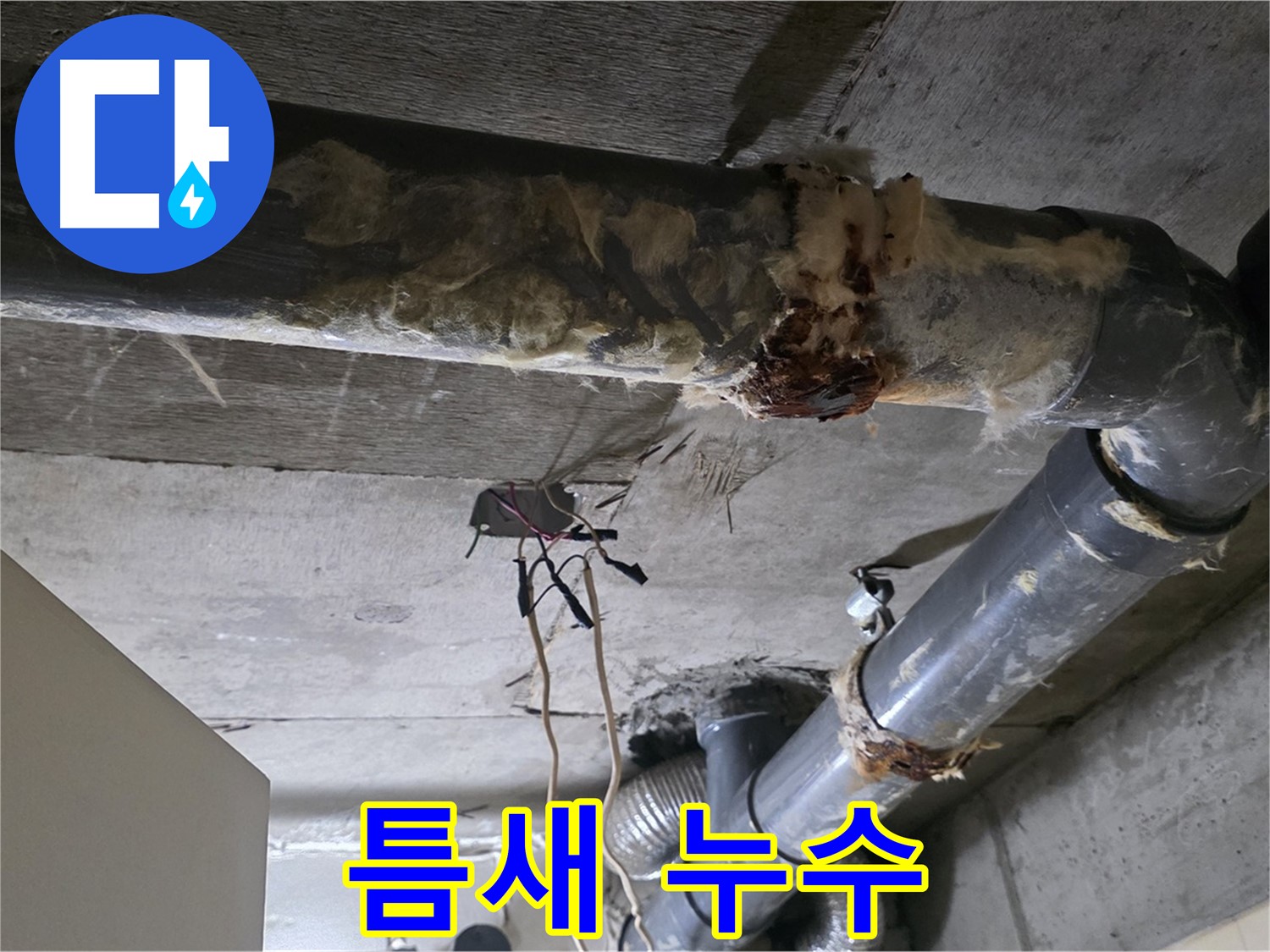 신사동 현대아파트 누수 - 오수 배관 연결부 작은 틈새 누수 - 꼼꼼한 점검이 필요합니다