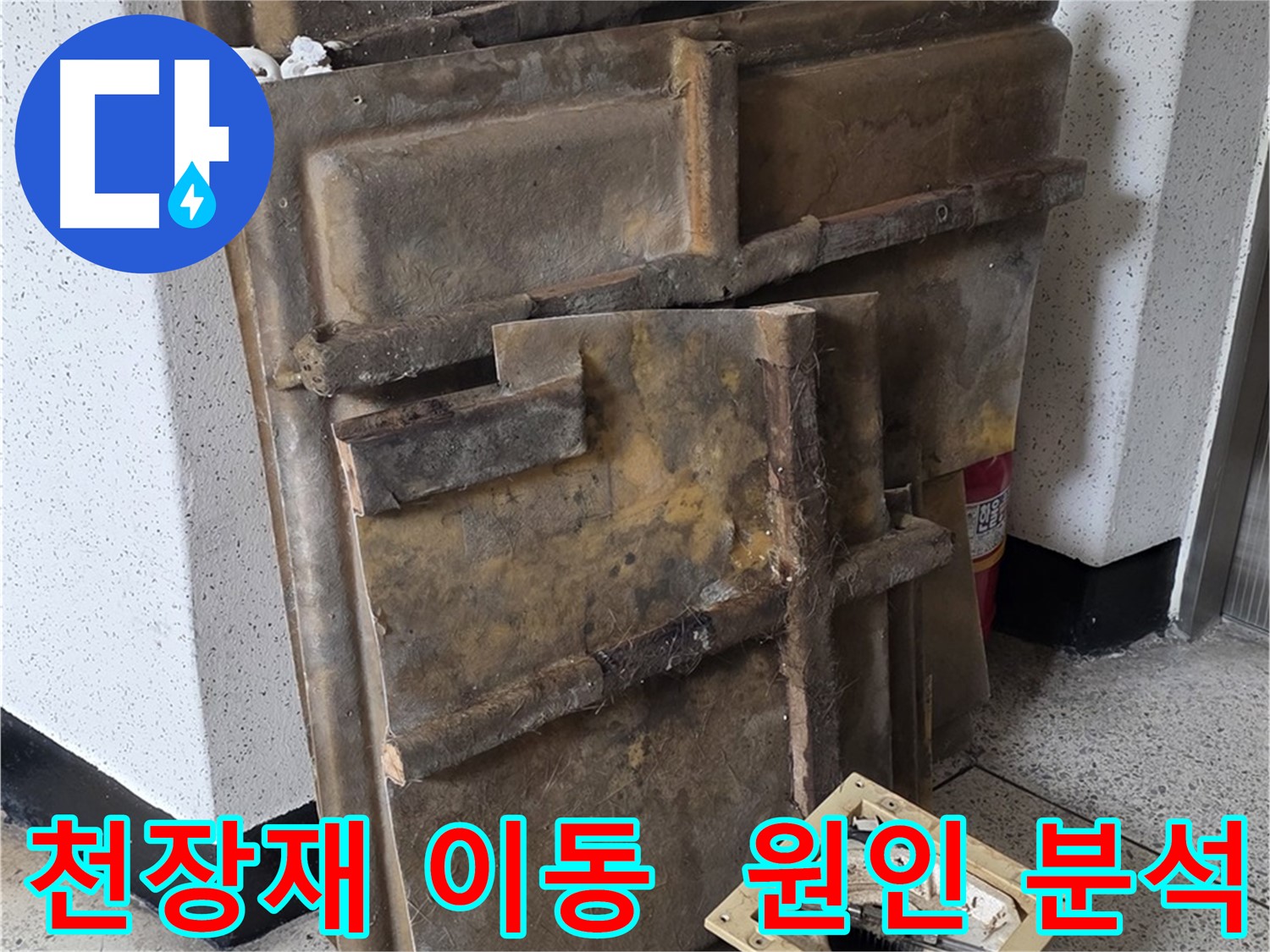 천장재 옆으로 밀고 누수 원인 집중 분석!