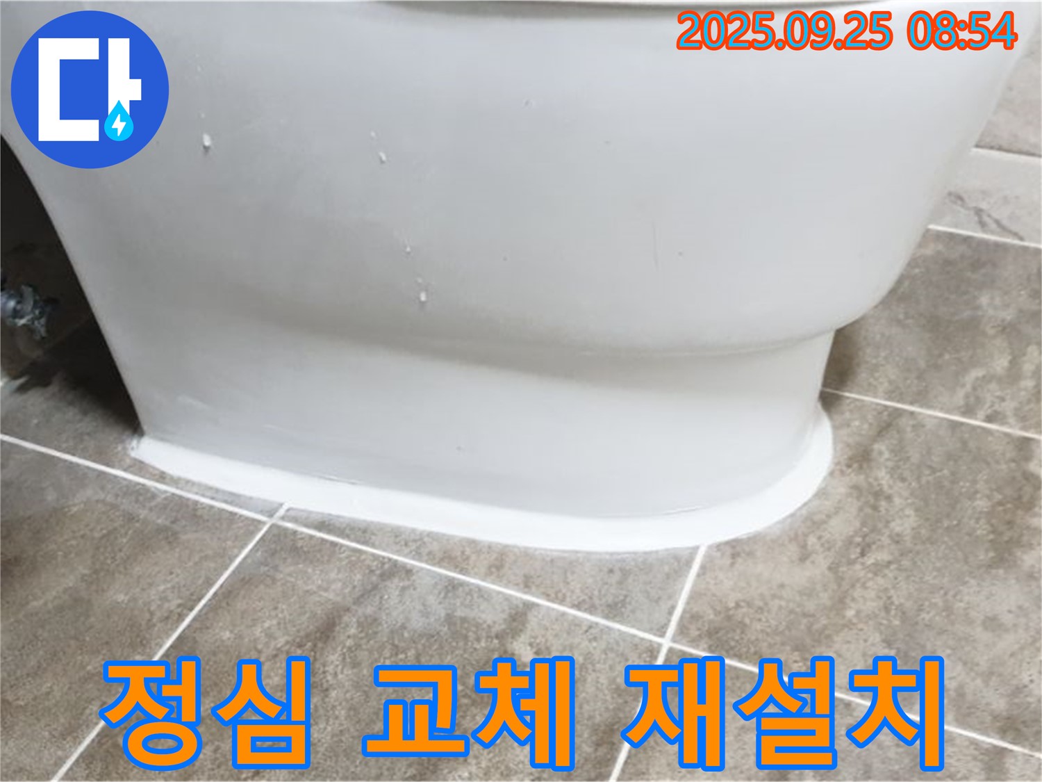 양주 백석읍 변기 누수 - 정심 교체 및 완벽 재설치로 해결!