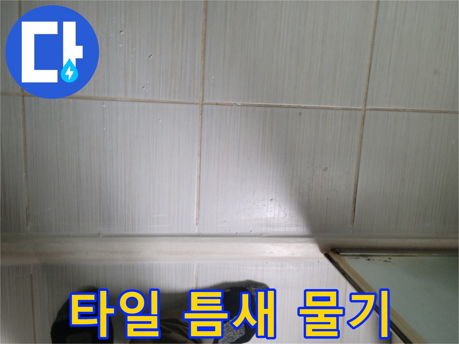 타일 틈새 물기 - 작은 물기라도 놓치지 마세요. 누수의 시작일 수 있습니다.