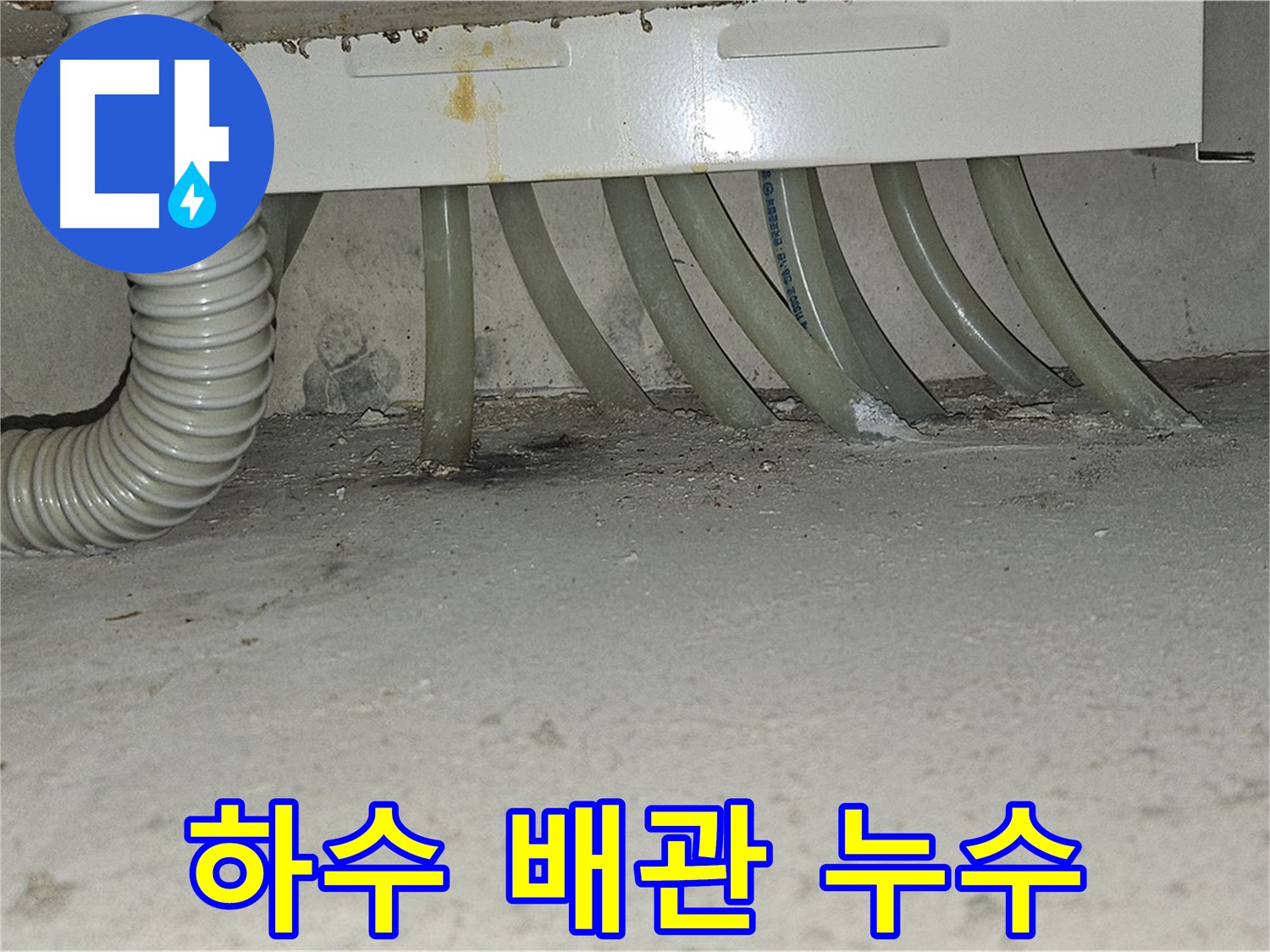 도봉동 현대시티 싱크대 하수 배관 연결부 - 누수 발생 확인