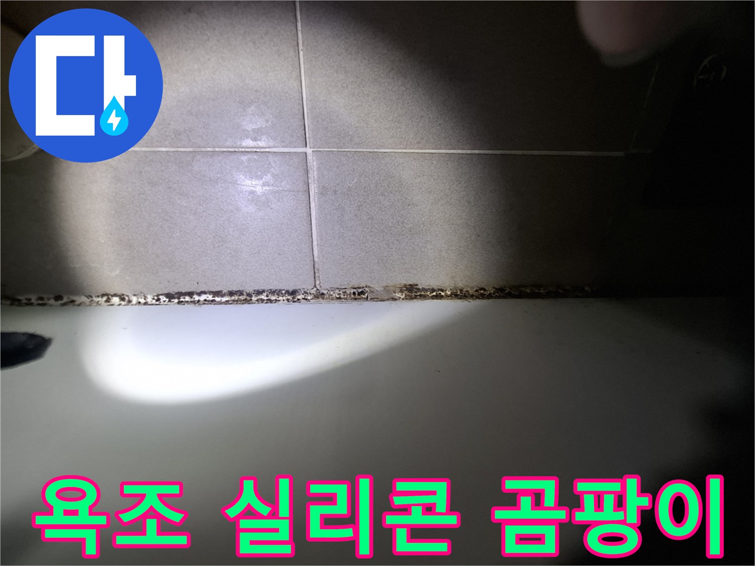 욕조 실리콘 곰팡이 - 누수와 건강 문제를 일으킬 수 있습니다.