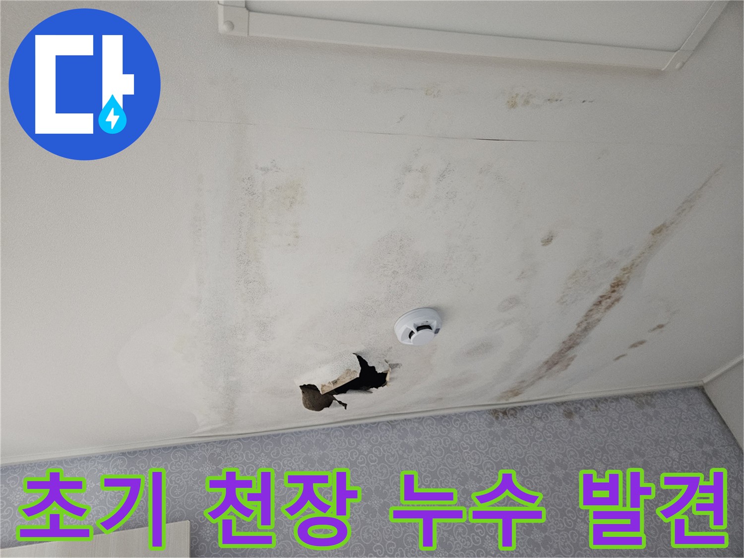 천호동 강동리버스타운 아파트 천장 누수 - 초기 누수 발견의 중요성 - 작은 흔적도 놓치지 않고 꼼꼼하게 점검합니다