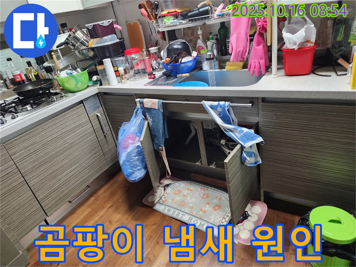 양주시 남면 누수 - 싱크대 하부에서 곰팡이 냄새가 난다면, 누수를 의심해 보세요!