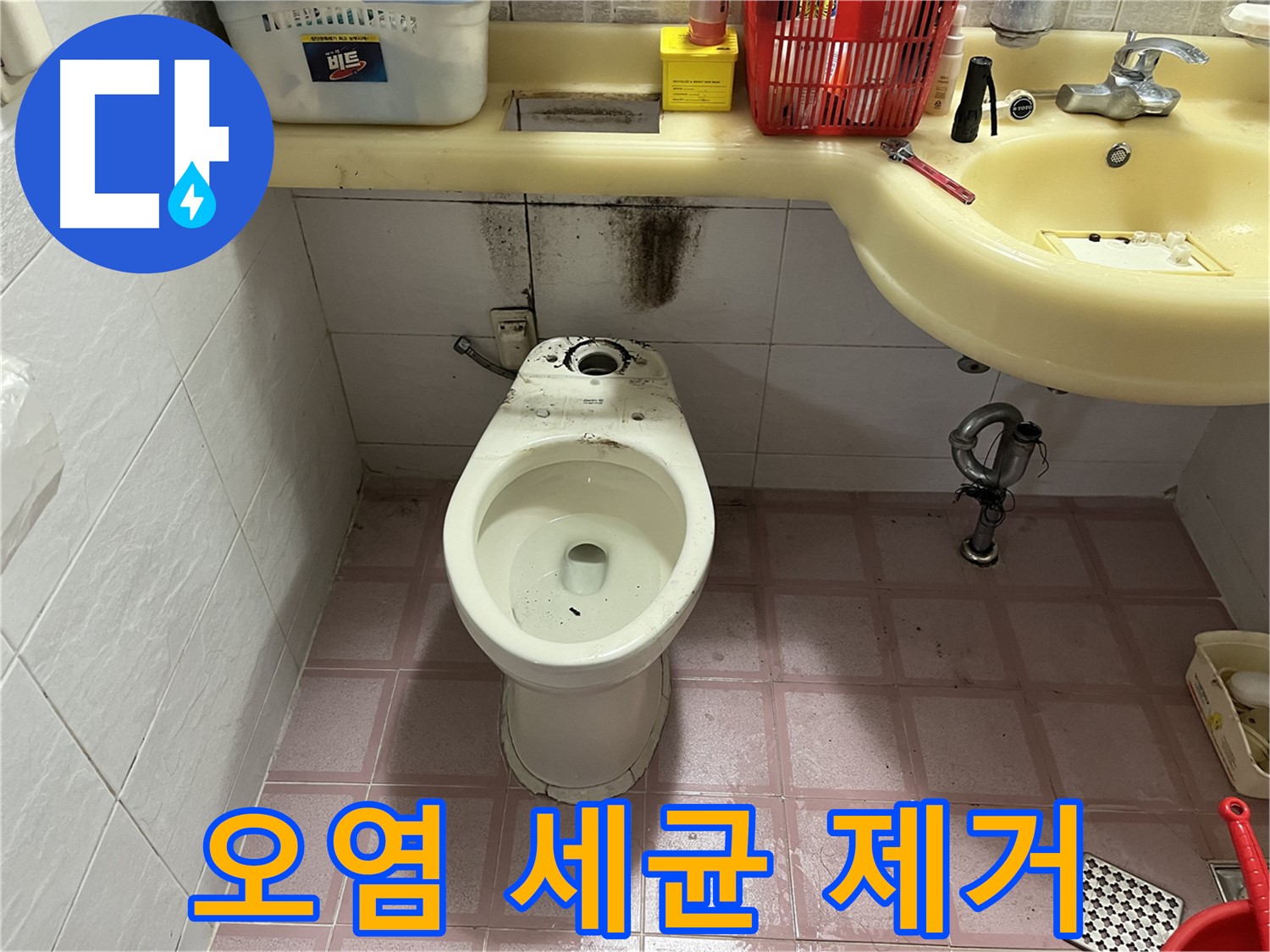 금천구 시흥동 변기 누수 - 찌든 때, 세균 제거