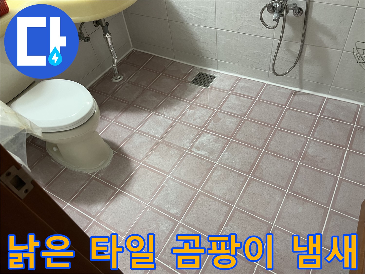 독산동 형제빌 - 낡은 타일 곰팡이 냄새 - 곰팡이 제거 시급