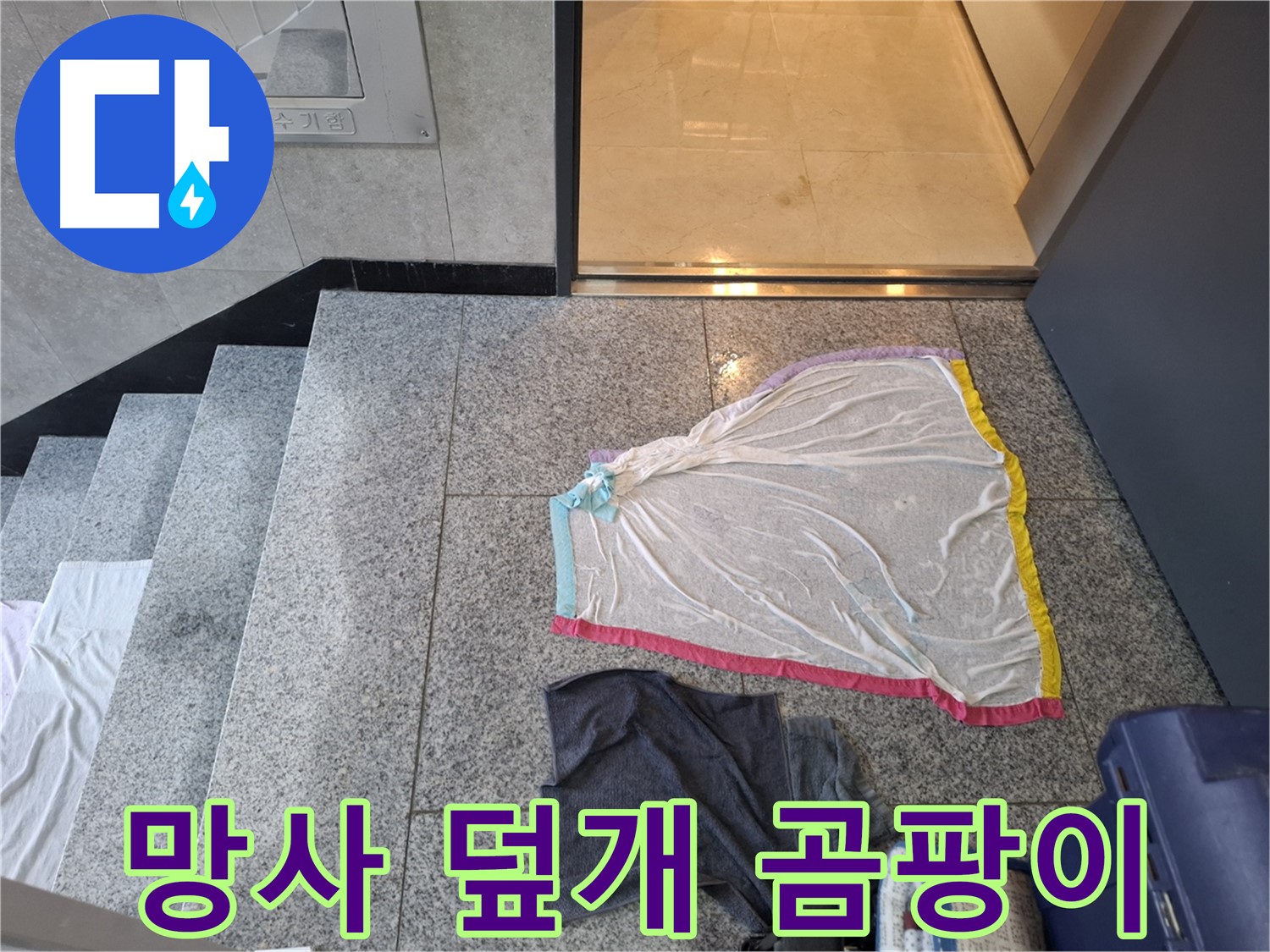 망사 덮개와 회색 옷 - 곰팡이 최적 환경