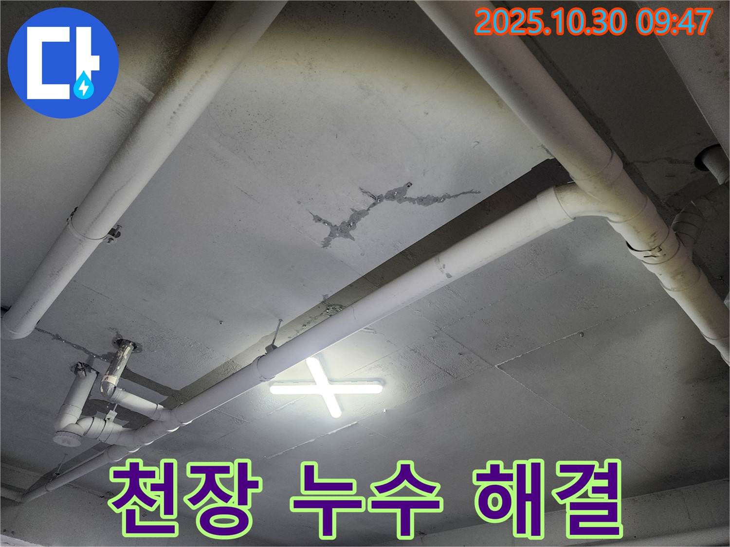 파주시 - 1층 창고 천장 누수 해결 전문 업체입니다. 완벽한 시공으로 누수 걱정 없이 쾌적한 환경을 만들어 드립니다.