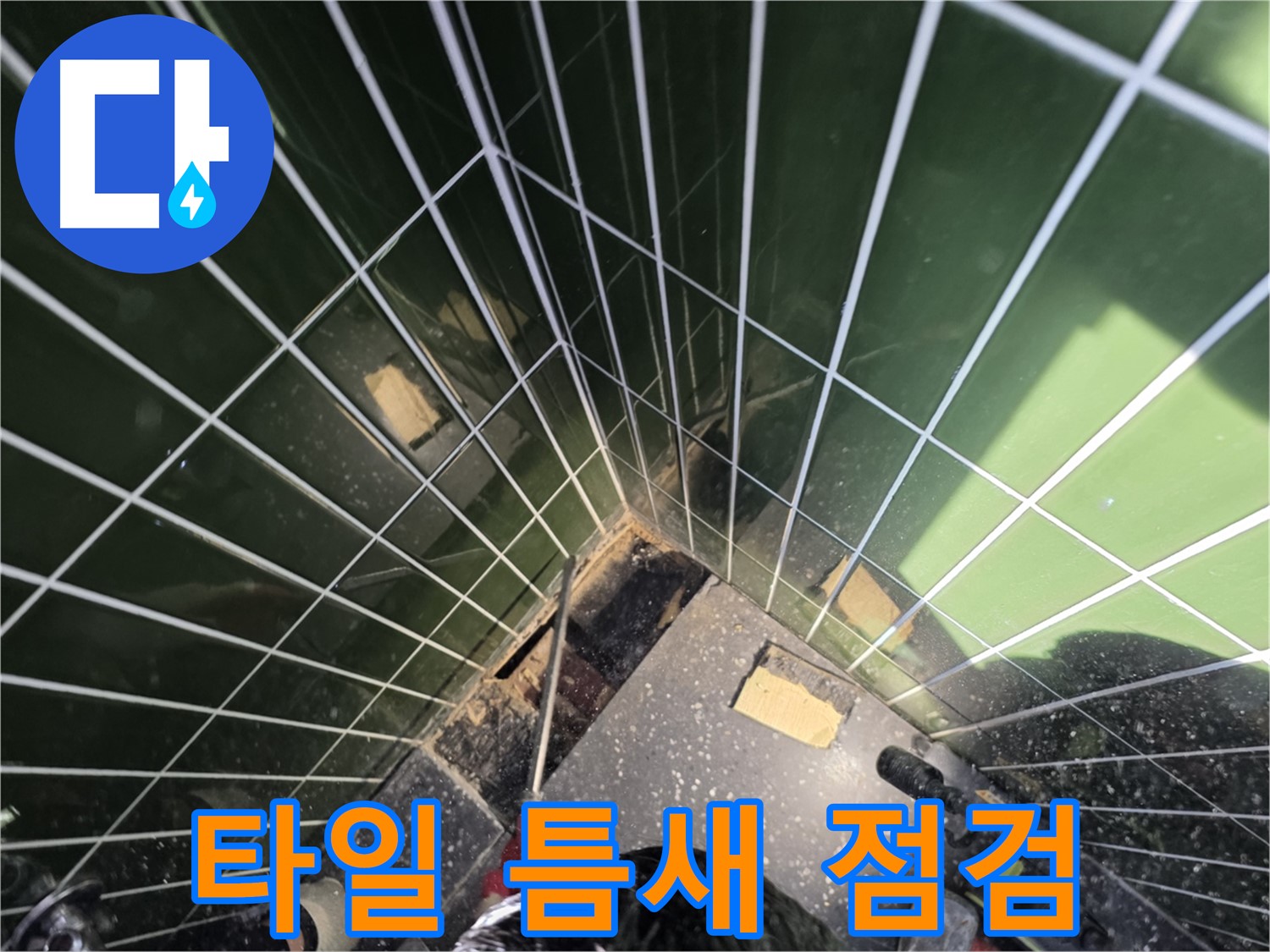 광진구 자양동 누수 - 타일 틈새, 꼼꼼하게 누수 점검 중